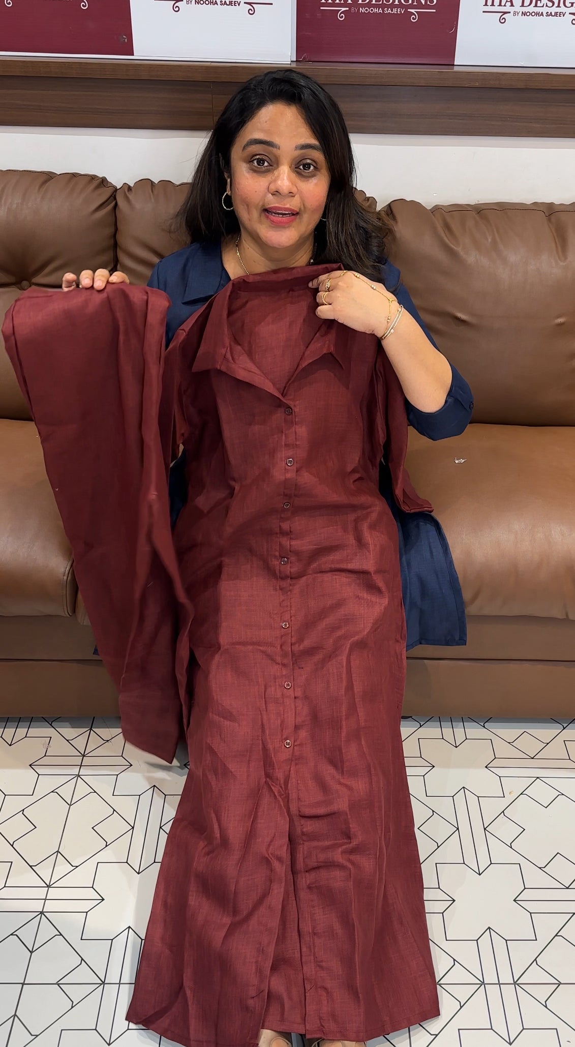 LINEN LONG CO-ORDS SETS - IHA 26473