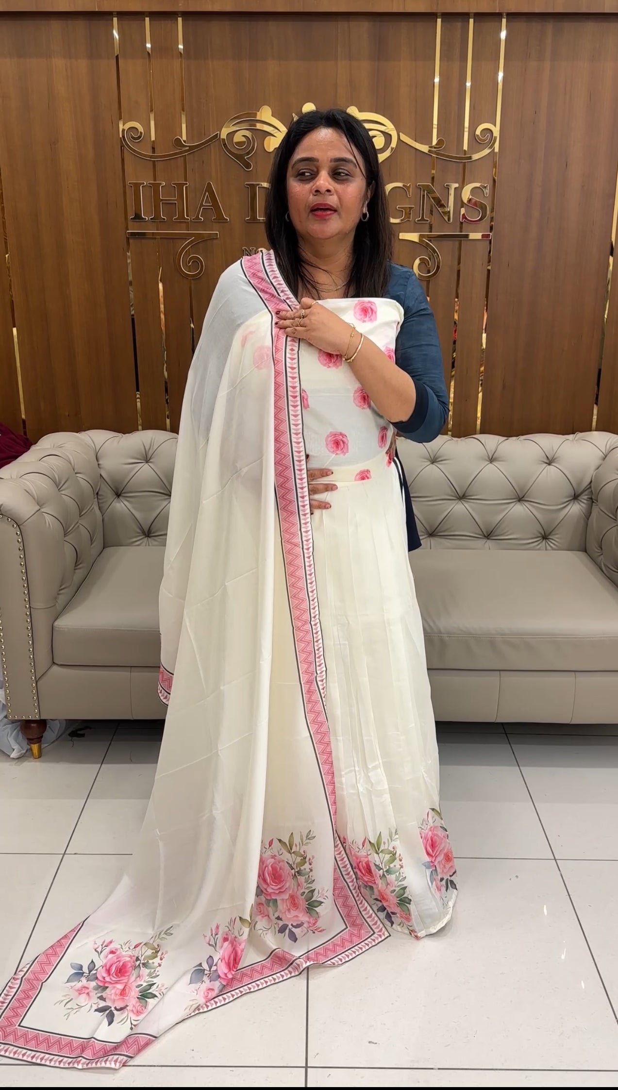 SEMI STITCHED DHAVANI SETS - IHA 25932