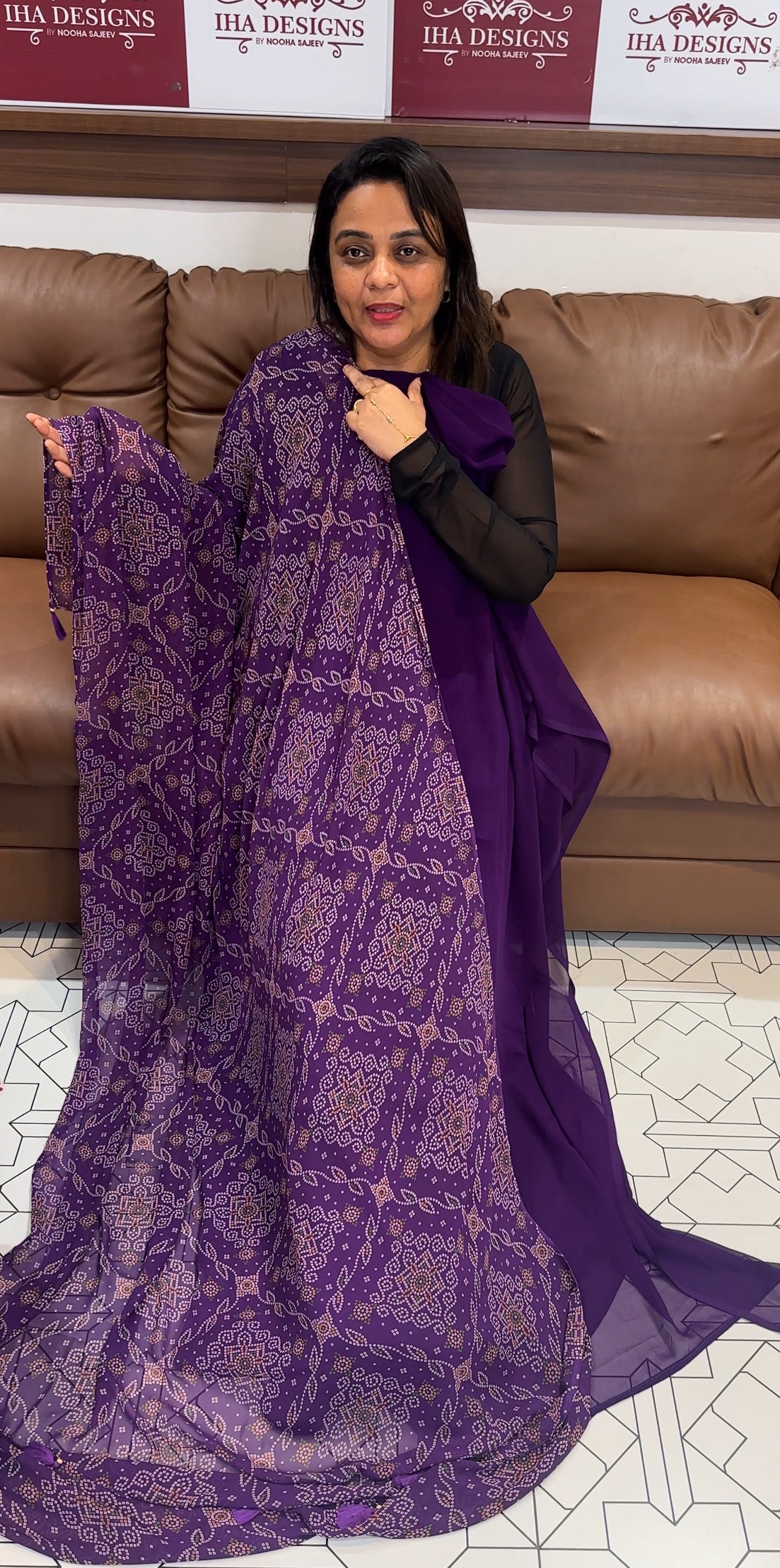 FAUX GEORGETTE UNSTITCHED SALSWAR SUITS - IHA 24697