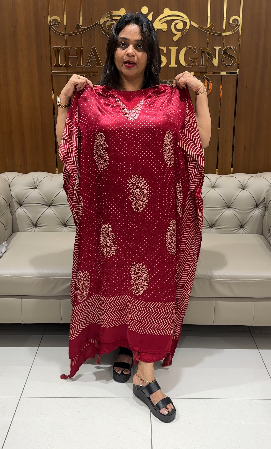 IHA'S IN-HOUSE PRINTED KAFTAN - IHA 24435