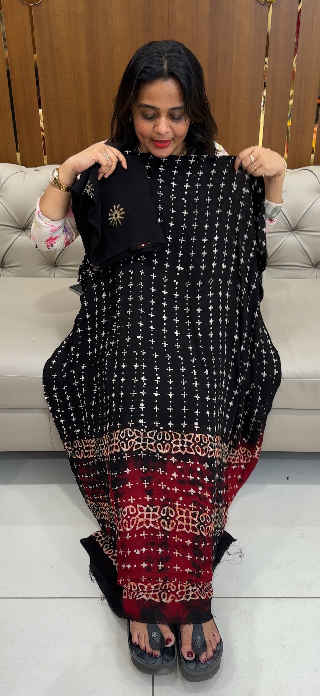 BATIK PRINTED UNSTITCHED SALWAR SUITS - IHA 26108