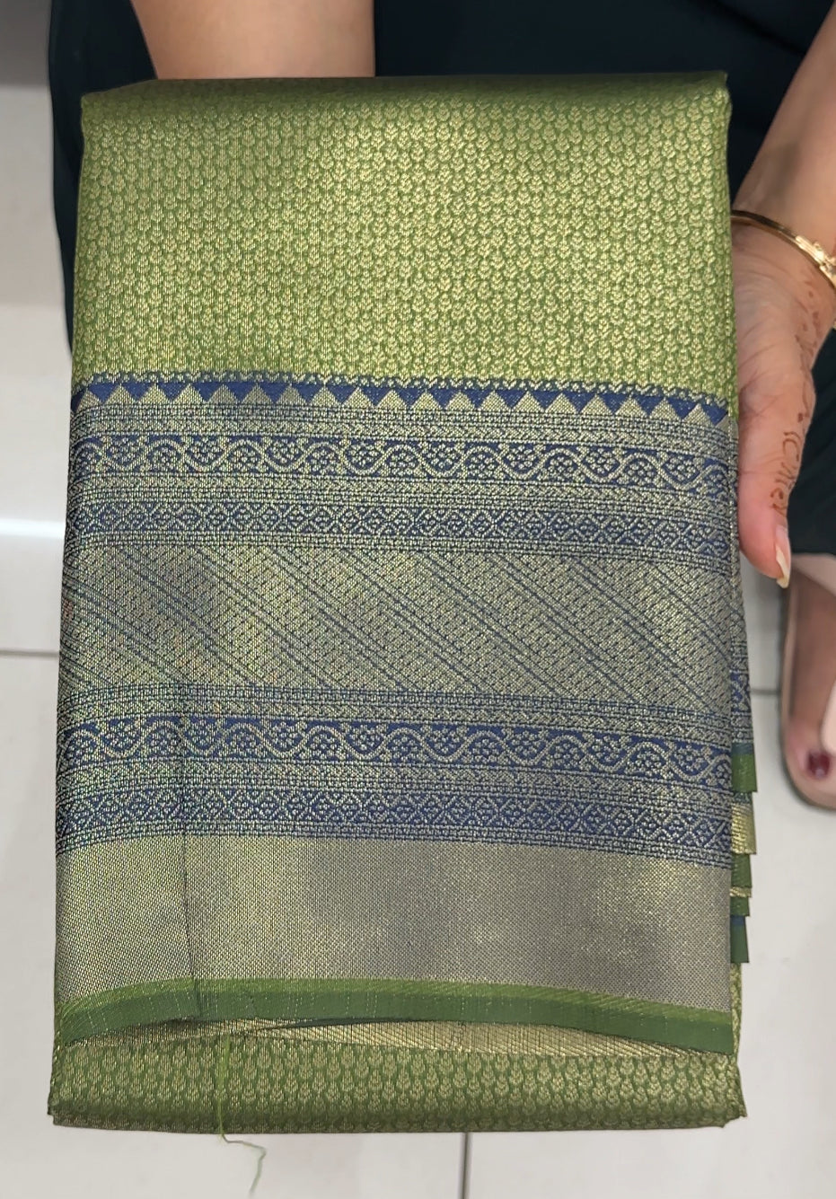 SEMI BROCADE SAREES - IHA 27430
