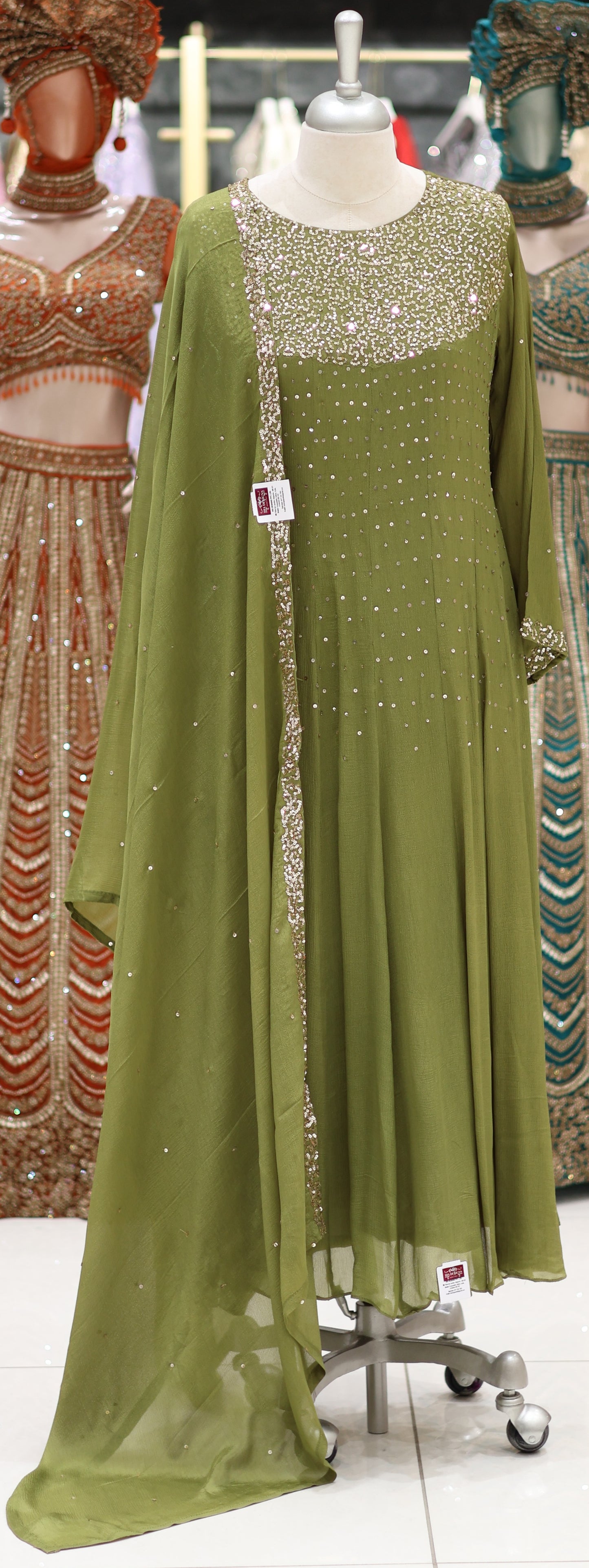 PARTY WEAR TOP,BOTTOM AND DUPATTA - IHA 26791