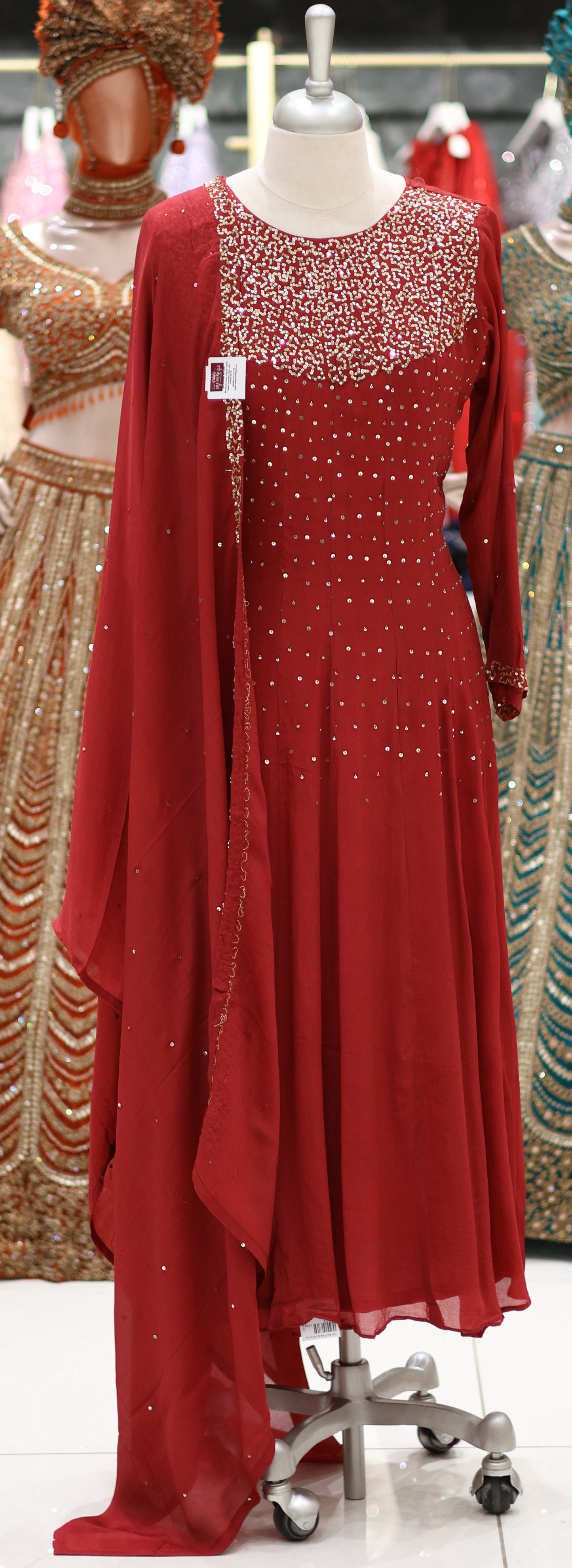 PARTY WEAR TOP,BOTTOM AND DUPATTA - IHA 26791