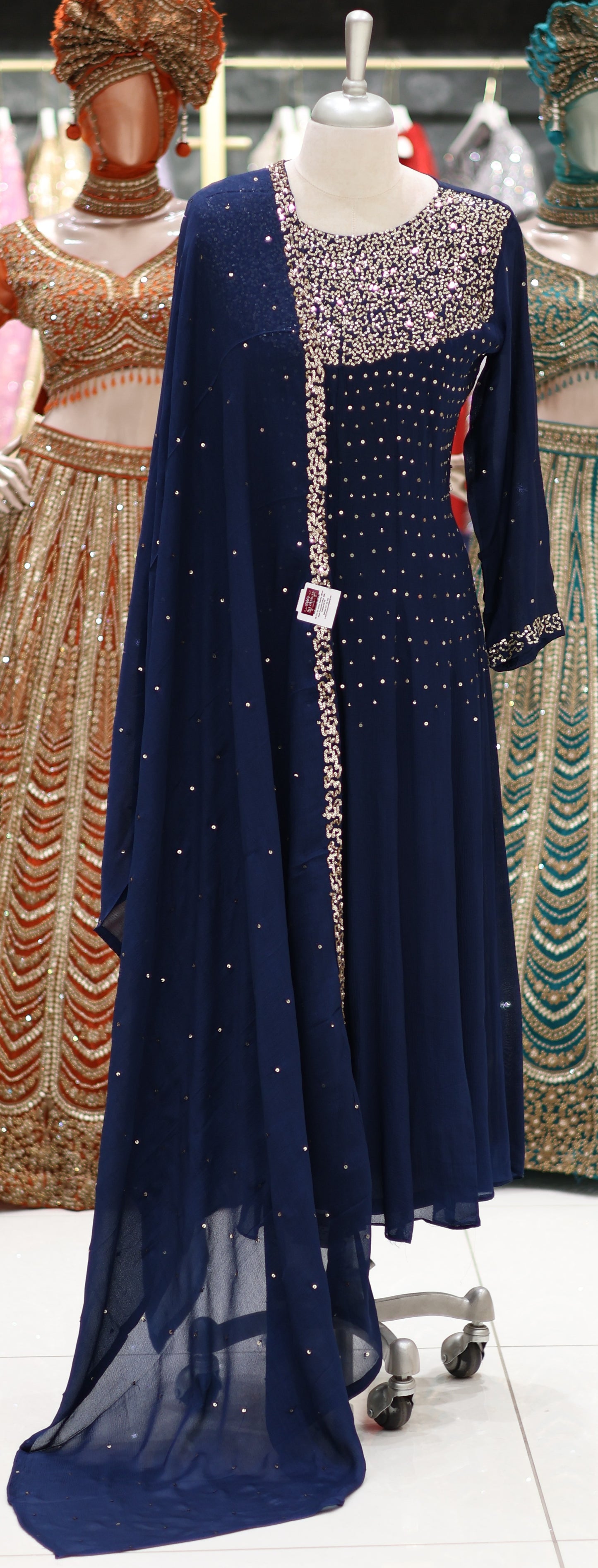 PARTY WEAR TOP,BOTTOM AND DUPATTA - IHA 26791