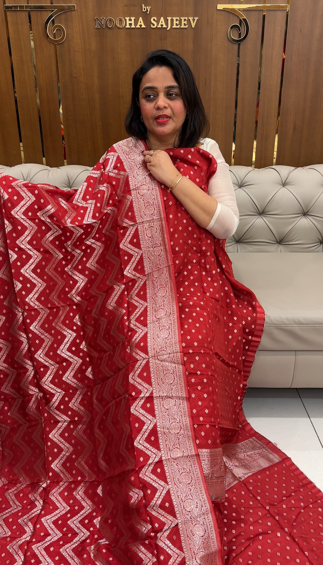 SILK BANARASI UNSTITCHED SALWAR SUITS - IHA 25920