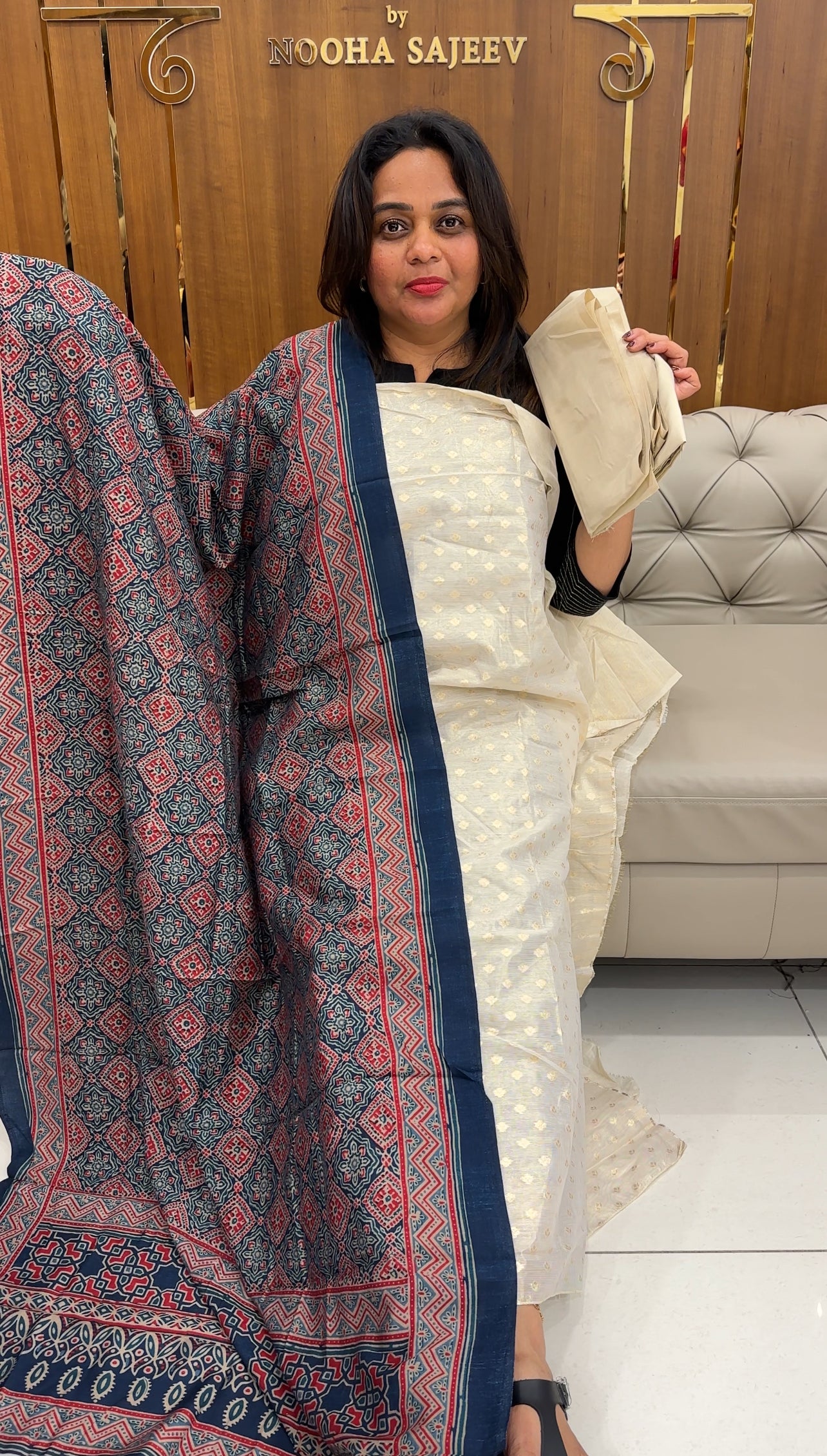 TISSUE BANARASI UNSTITCHED SALWAR SUITS - IHA 25904