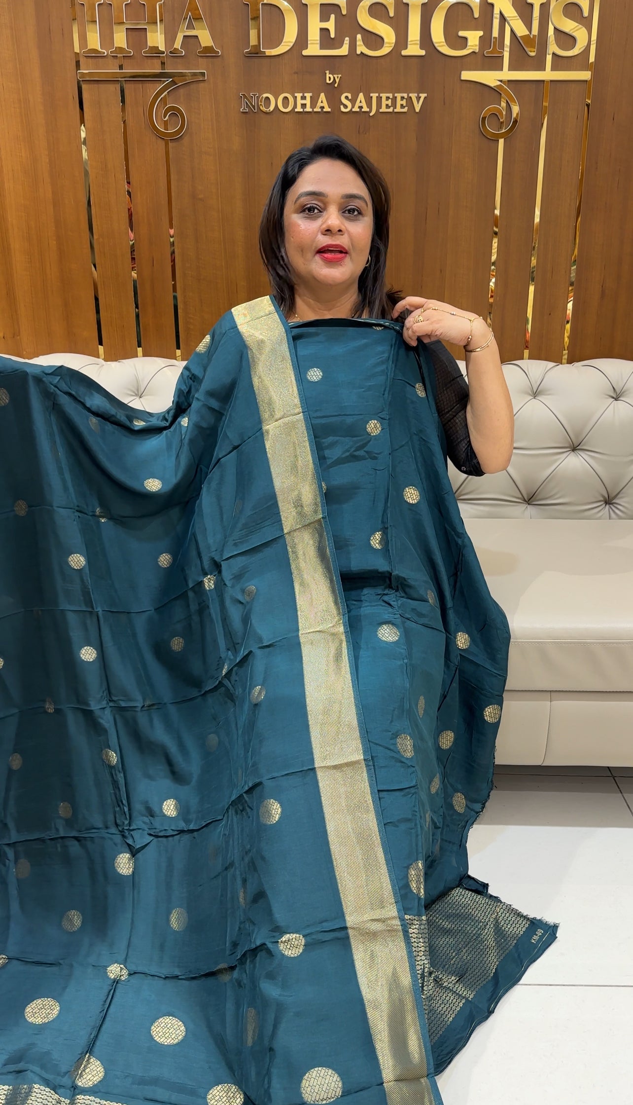 DOLA SILK UNSTITCHED SALWAR SUITS - IHA 25009