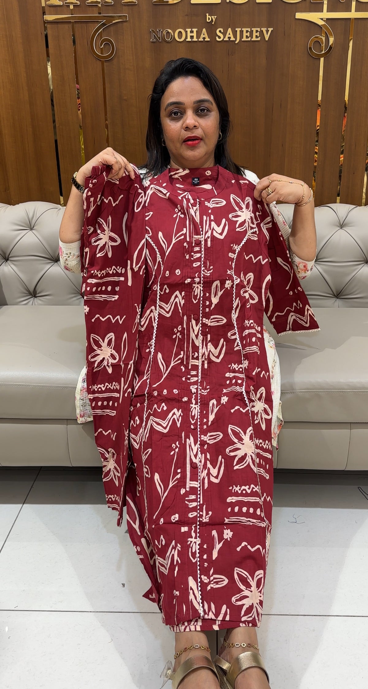 COTTON PRINTED CO-ORDS SETS - IHA 25091