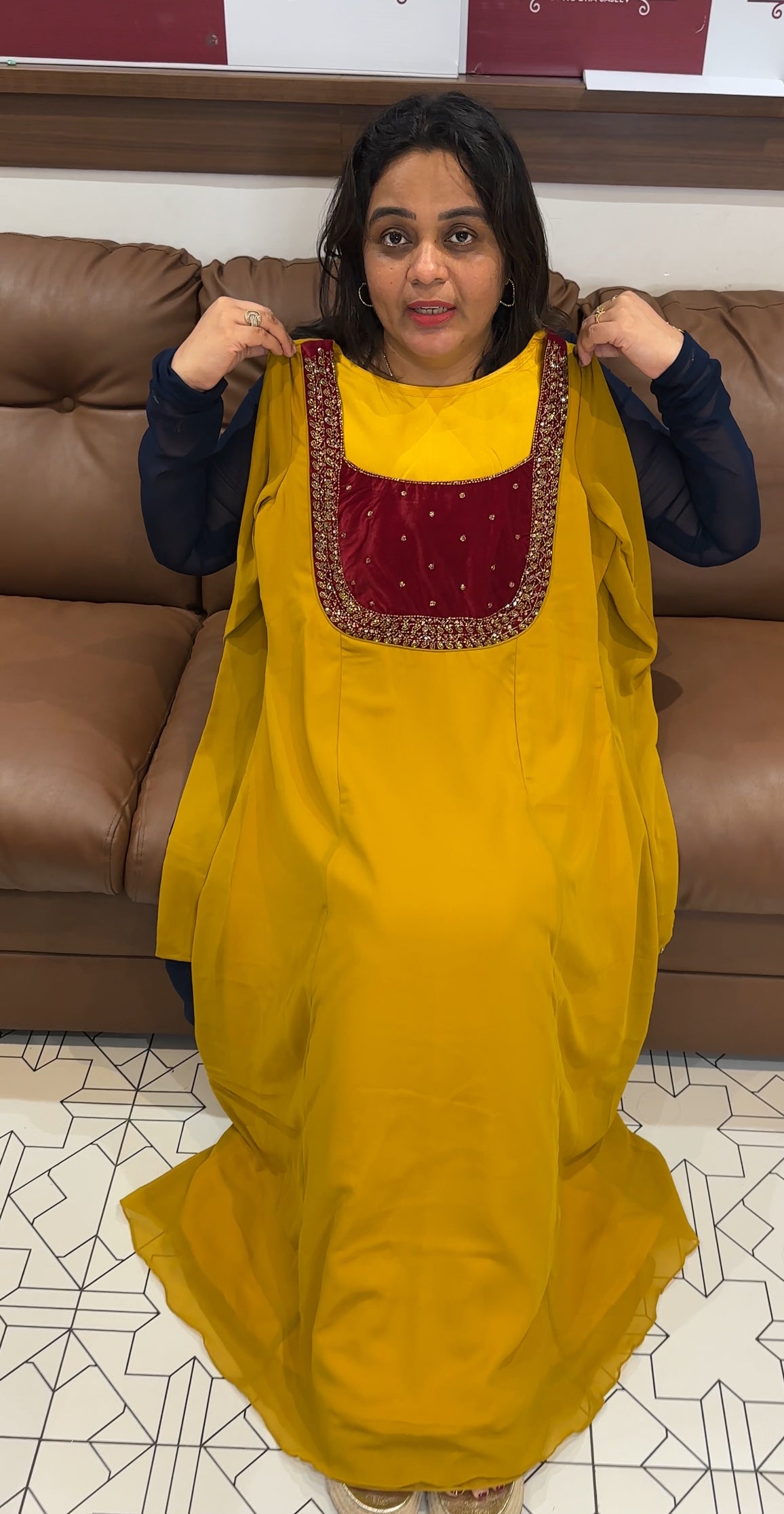 IHA'S IN-HOUSE HAND WORKED ALINE TOPS - IHA 26628