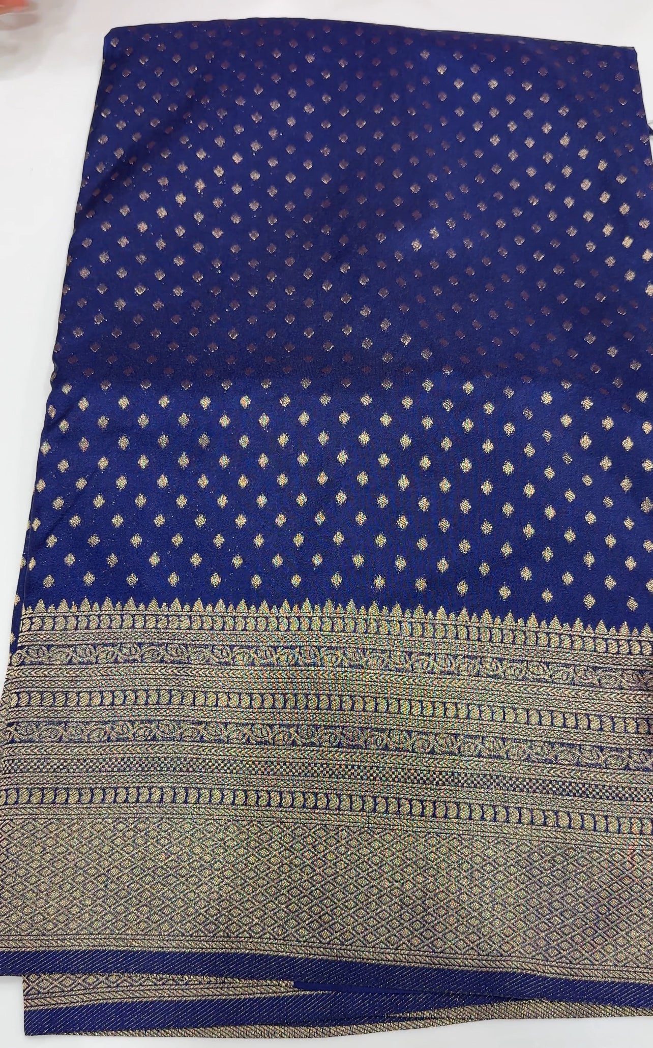 SEMI BANARASI SAREES - IHA 27402