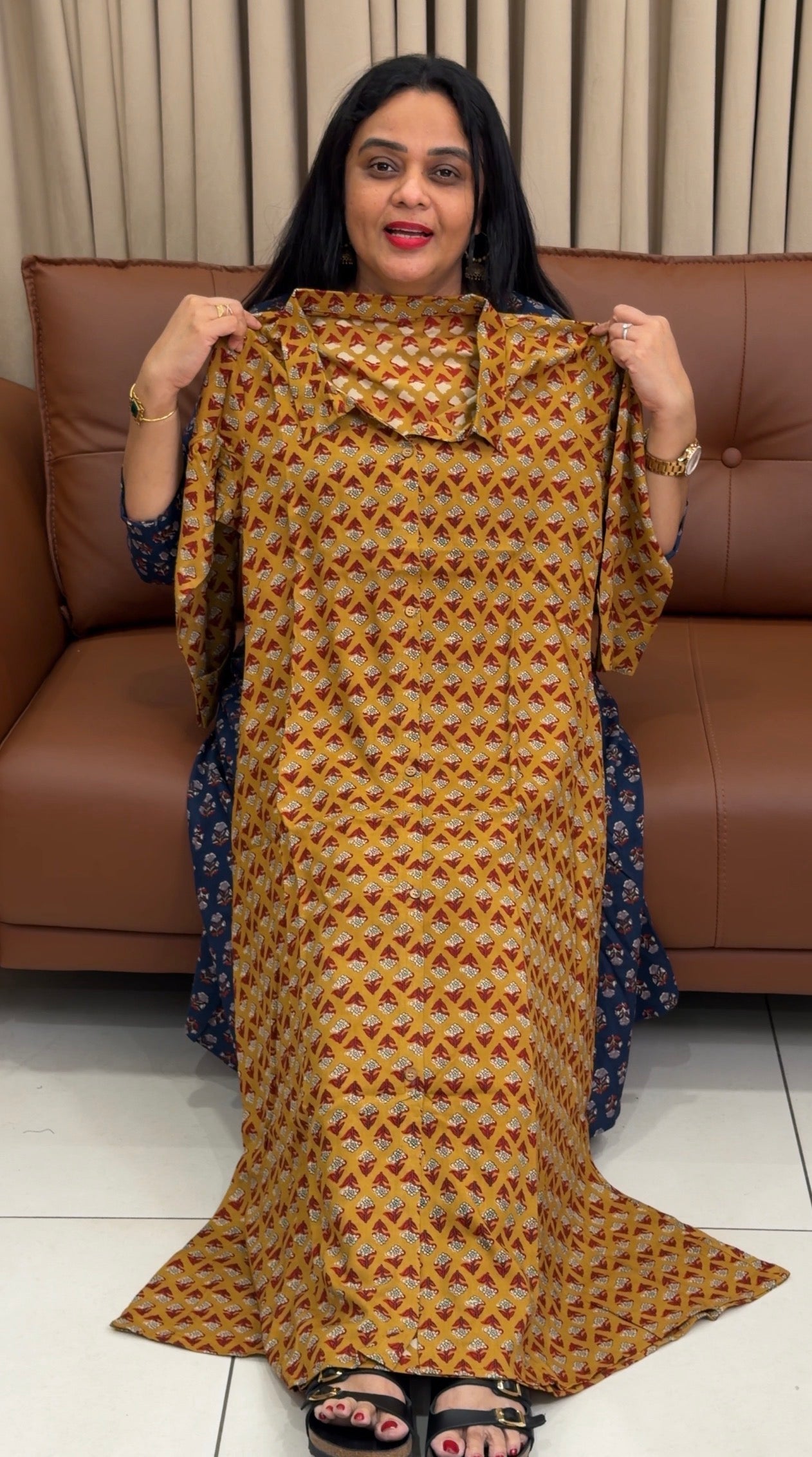 IHA'S IN-HOUSE PRINTED TUNIC TOPS - IHA 34496