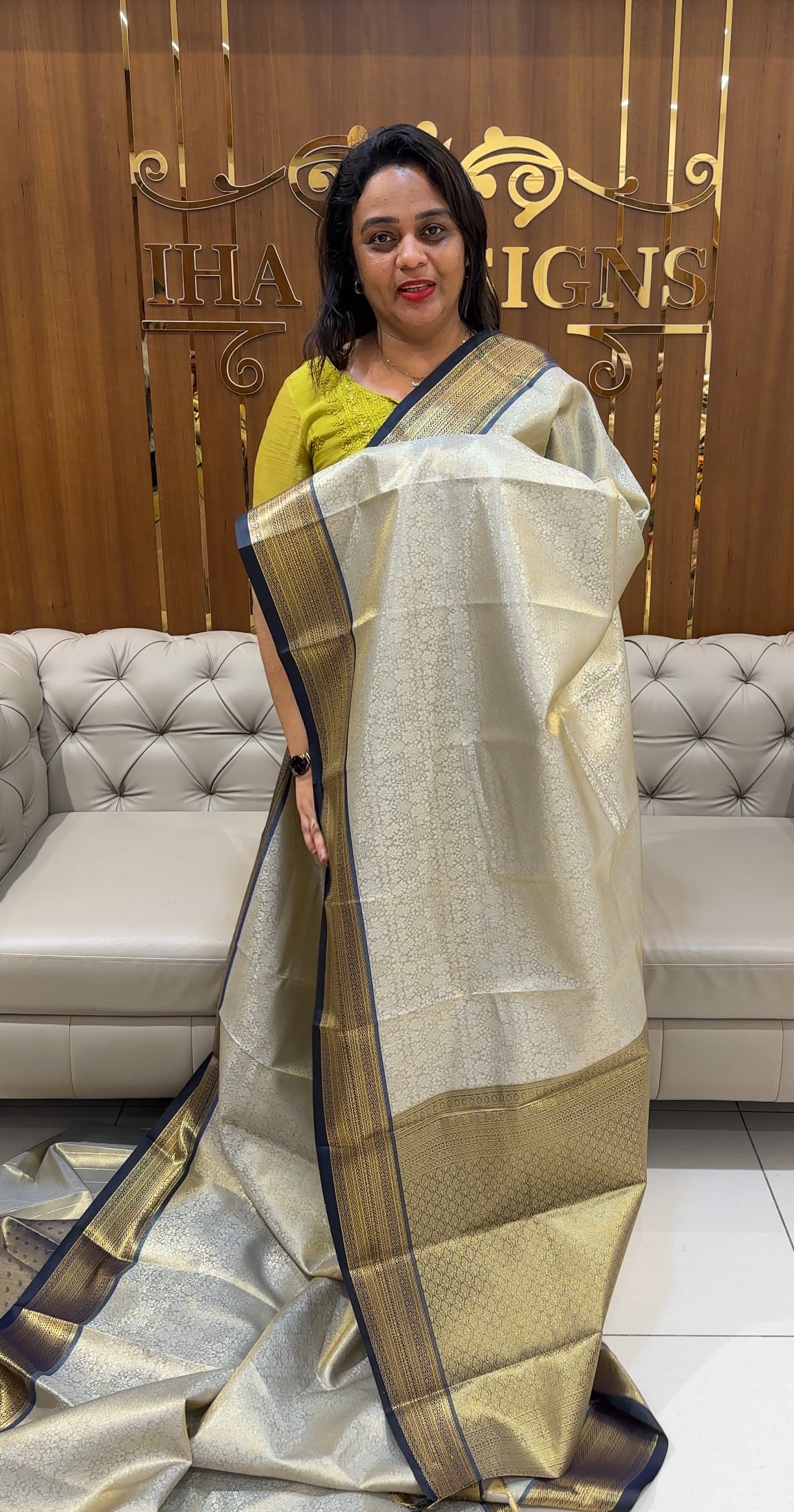 SEMI TISSUE SAREES - IHA 25021