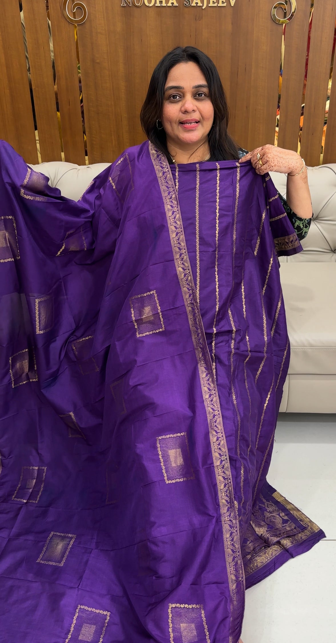 SEMI BANARASI UNSTITCHED SALWAR SUITS - IHA 27420