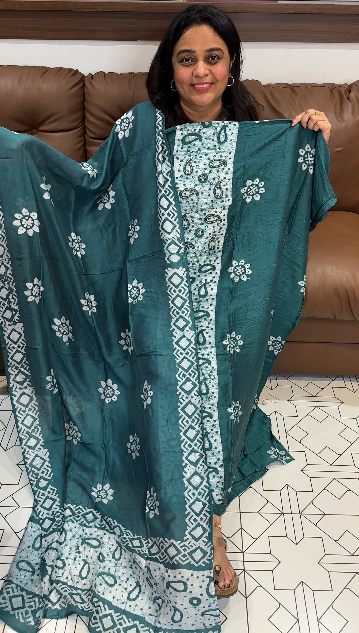 SEMI MODAL UNSTITCHED SALWAR SUITS - IHA 27162