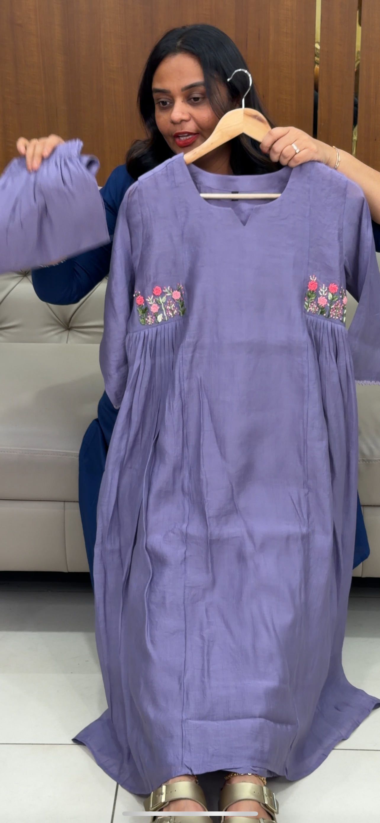 MALAI CHANDERI ALINE TOP AND BOTTOM - IHA 30839