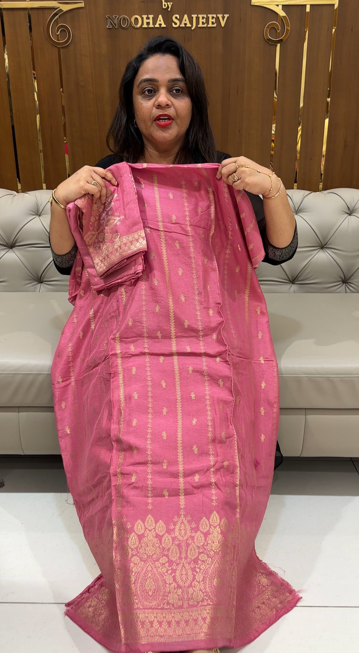 BANARASI UNSTITCHED SALWAR SUITS - IHA 24957