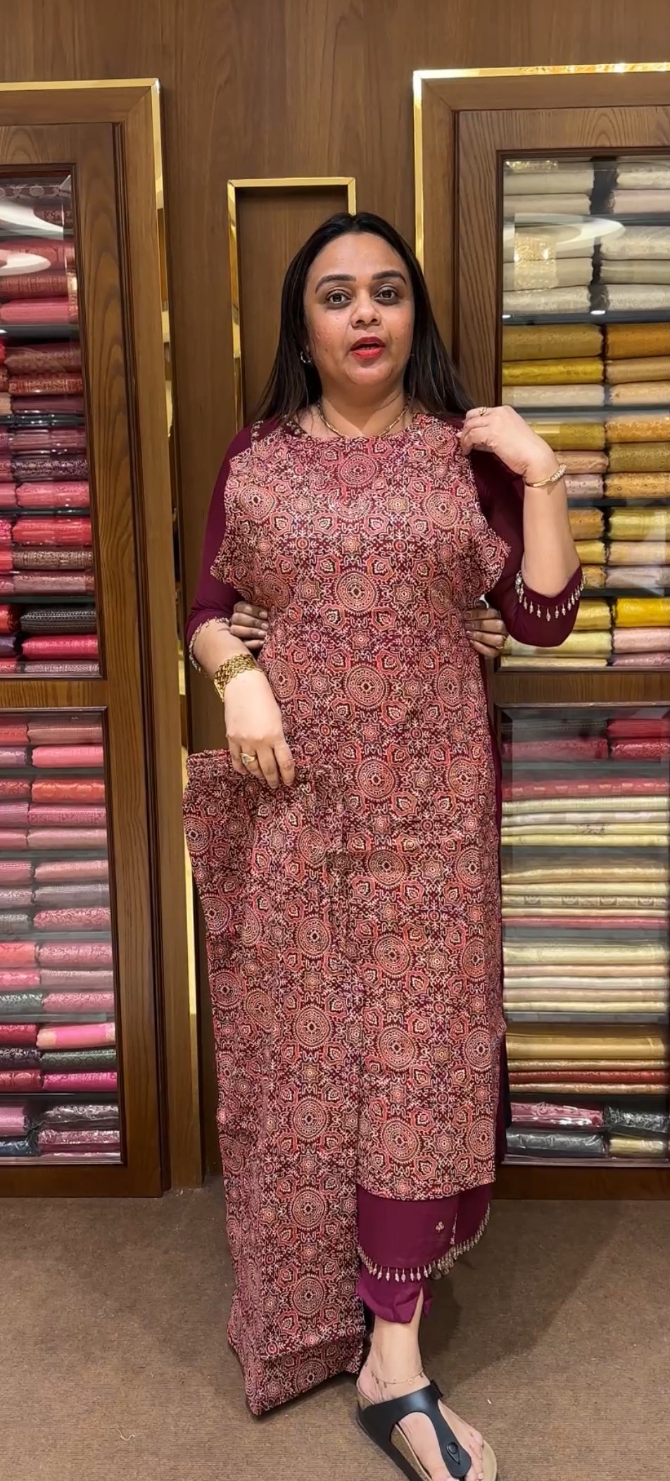 AJRAKH COTTON CO-ORDS SETS - IHA 21748