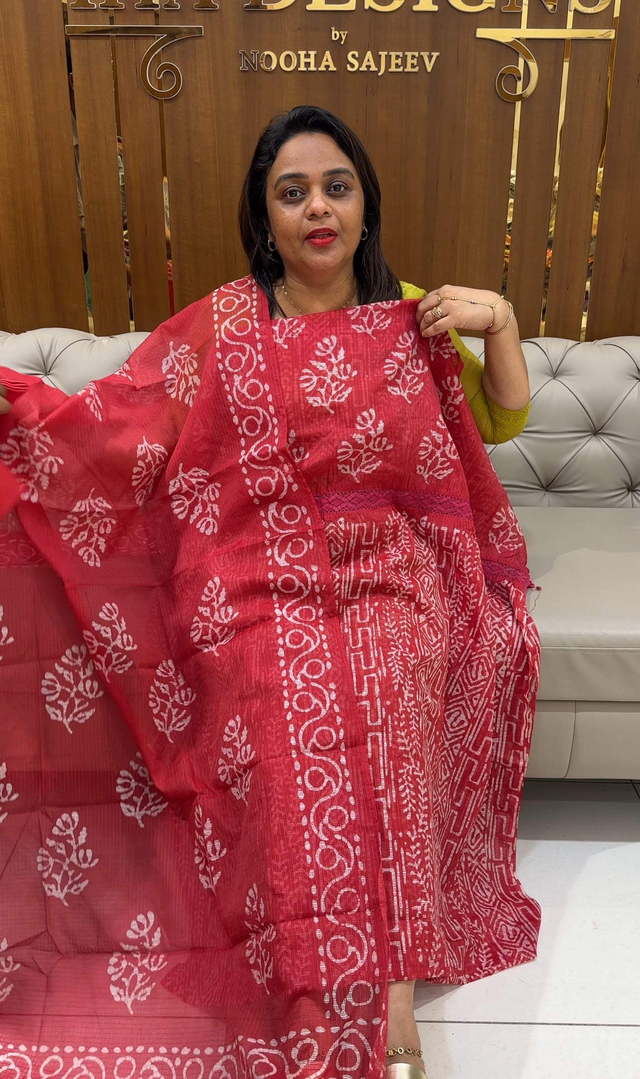 NET KOTA UNSTITCHED SALWAR SUITS - IHA 25028