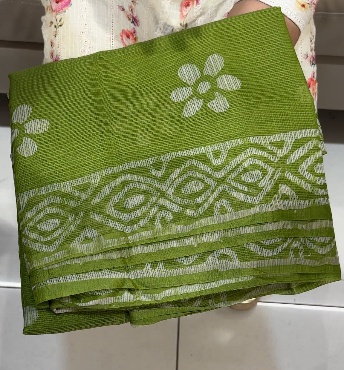 NET KOTA BATIK PRINTED SAREES - IHA 25059