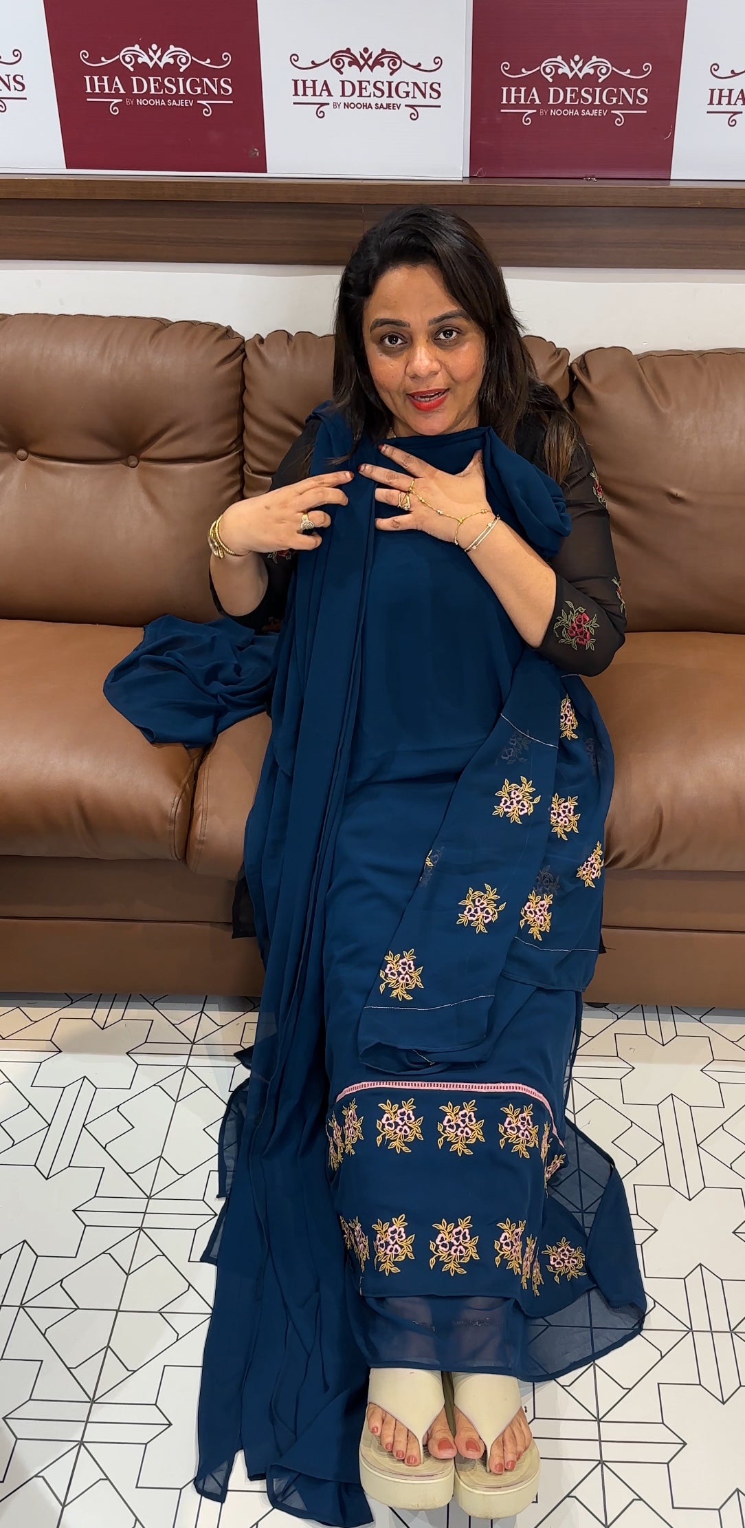 IHA'S IN-HOUSE DESIGNER UNSTITCHED SALWAR SUITS - IHA 24803