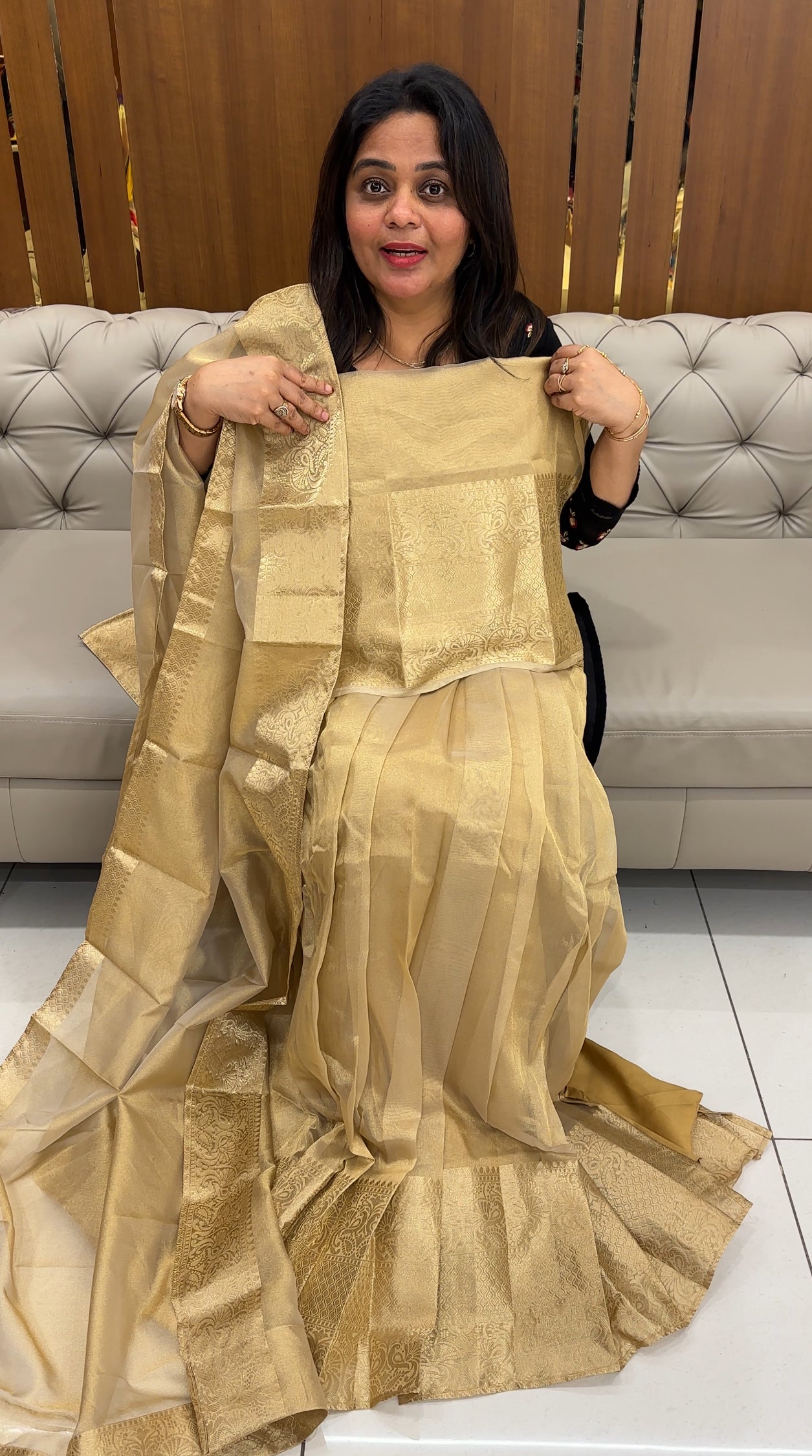 SEMI STITCHED DHAVANI SETS - IHA 25999