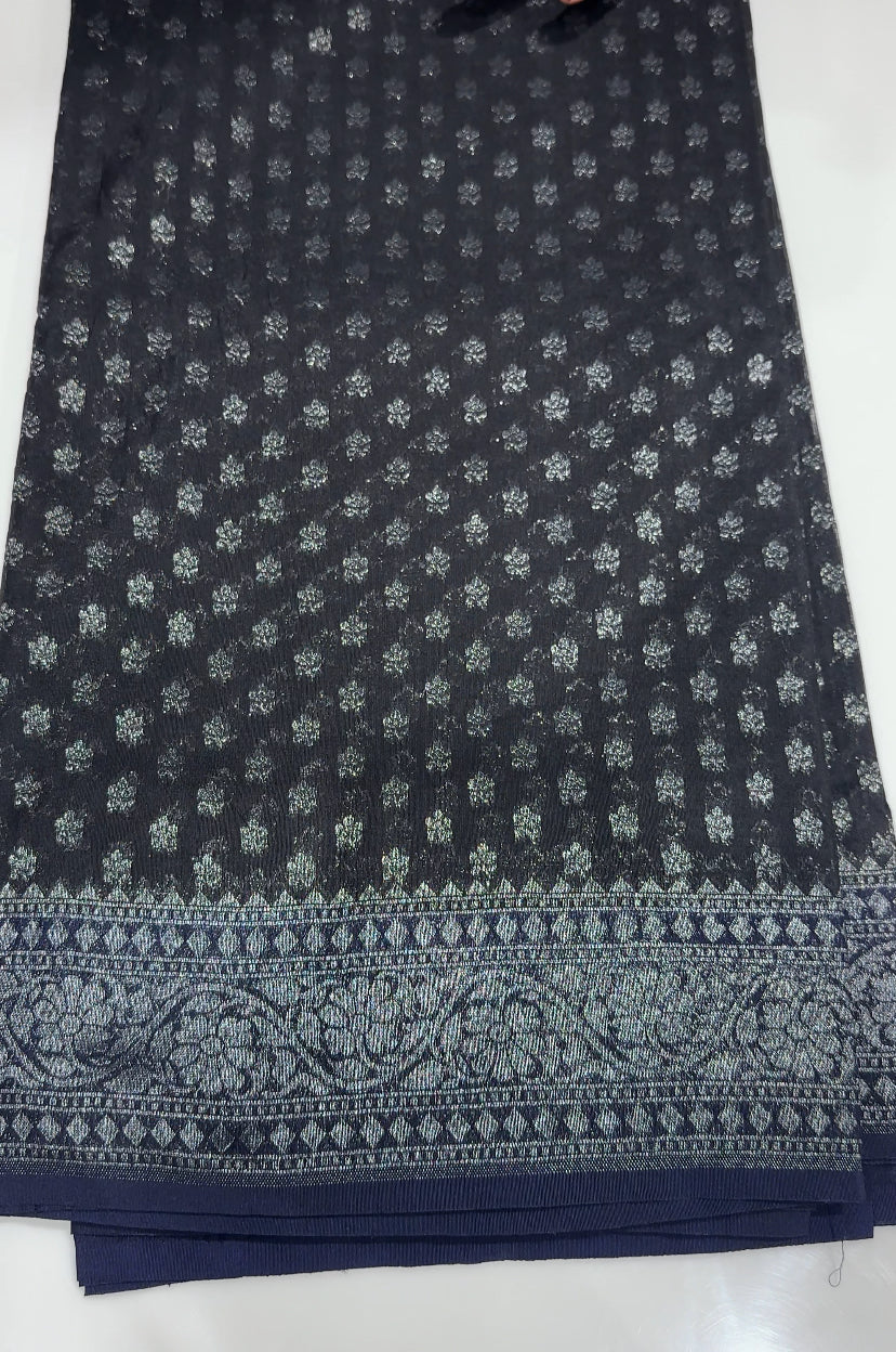 SEMI BANARASI SAREES - IHA 27119