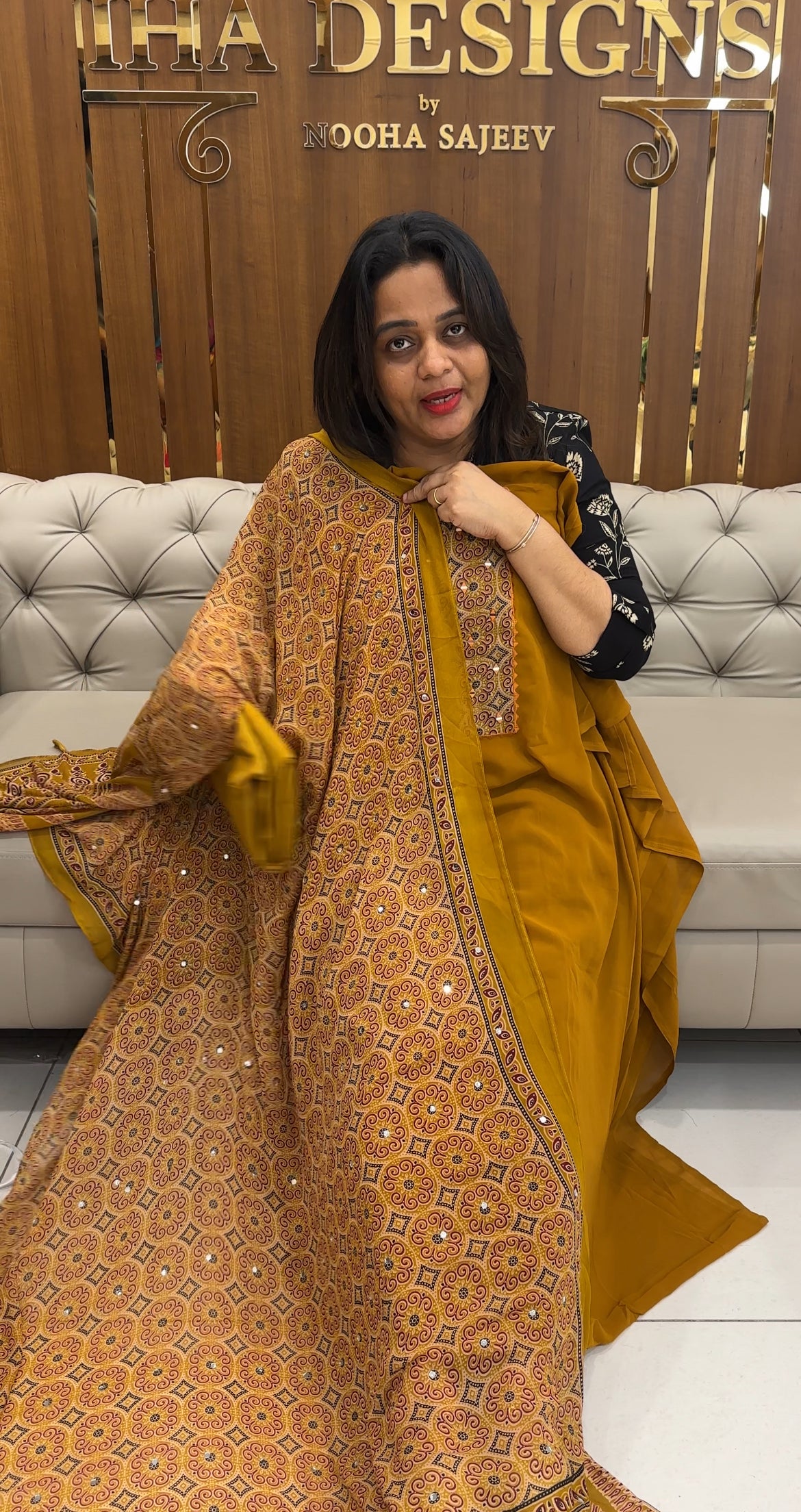 FORWARD FAUX GEORGETTE UNSTITCHED SALWAR SUITS - IHA 27076