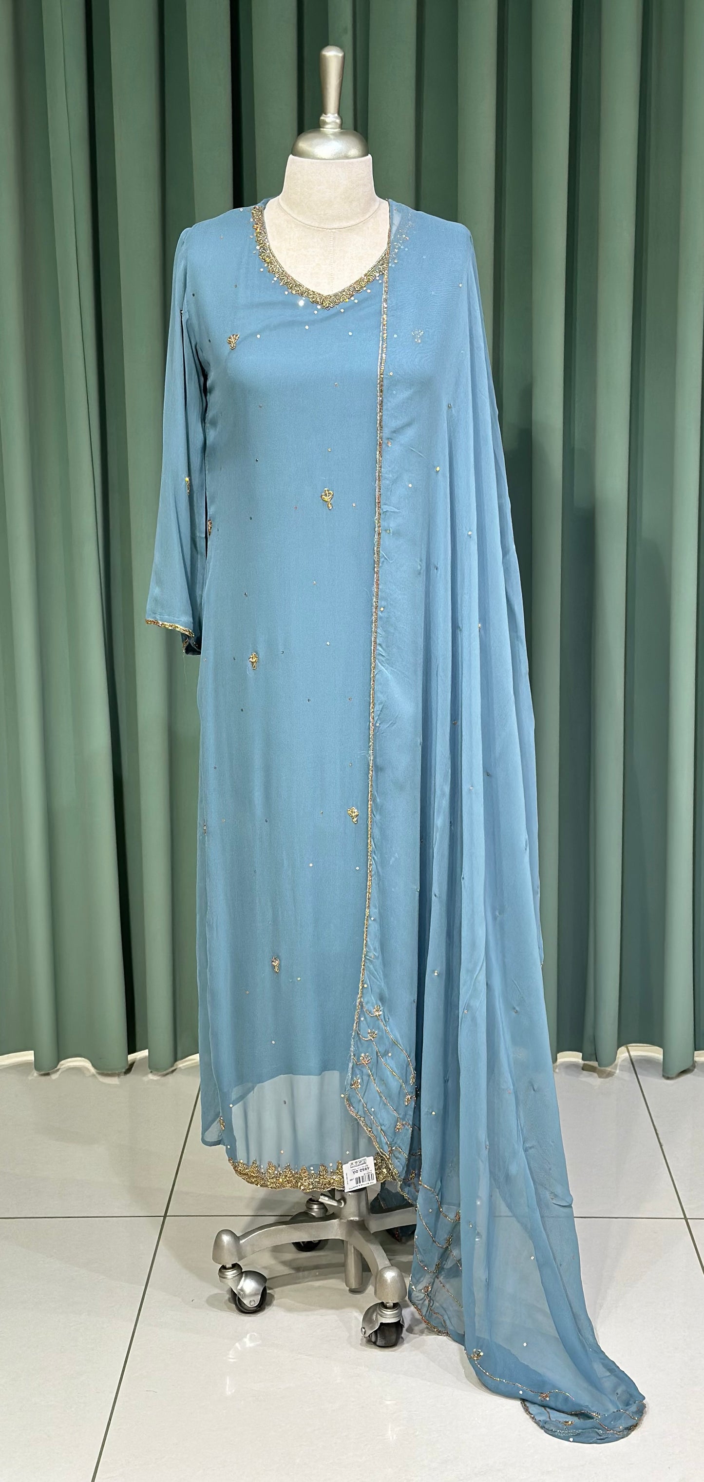 PARTY WEAR TOP, BOTTOM AND DUPATTA - IHA 27363