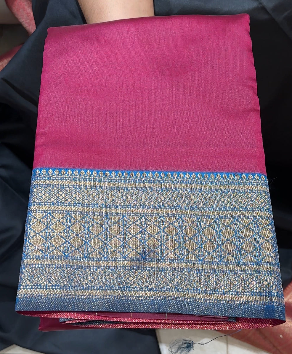 SEMI SILK SAREES - IHA 22840
