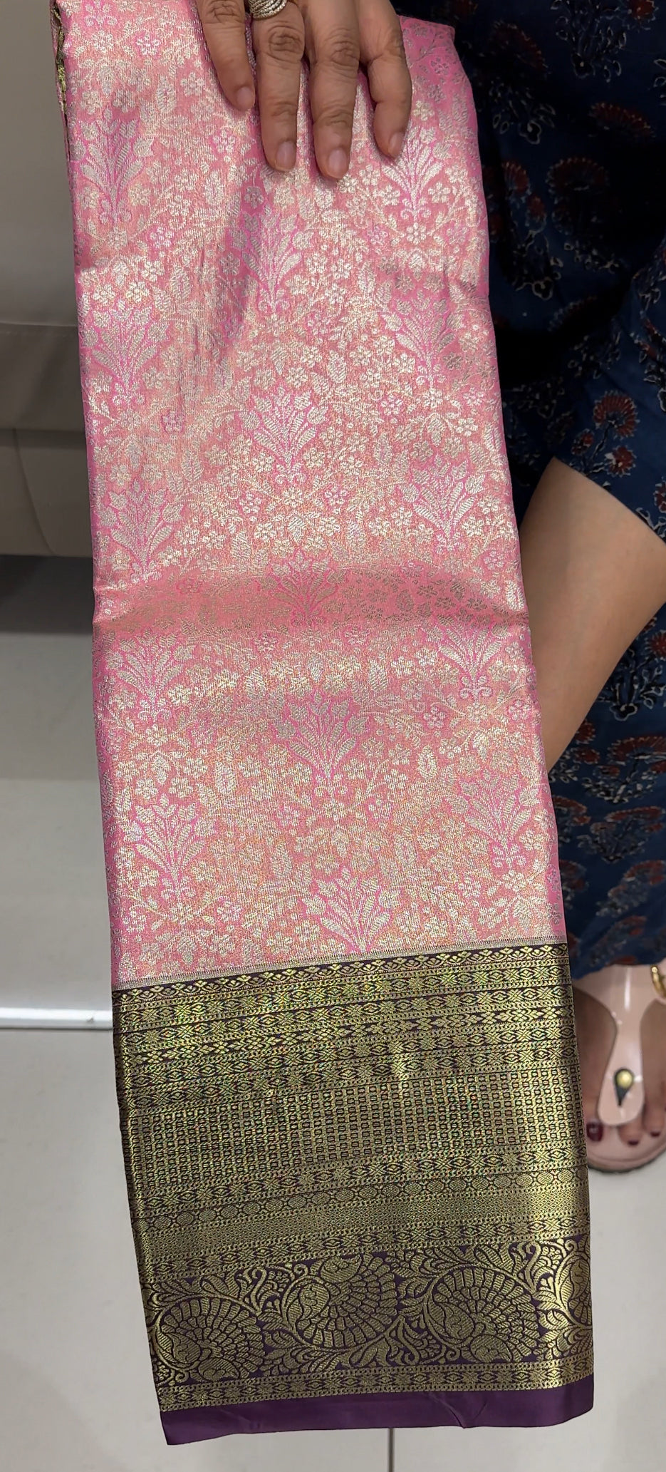 BROCADE KANCHIPURAM SILK SAREES - IHA 26854