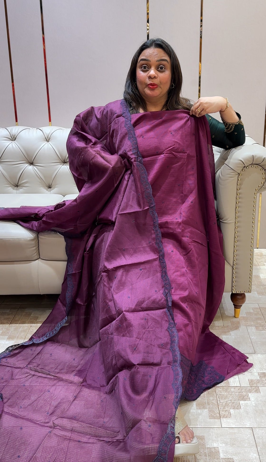 NET KOTA UNATITCHED SALWAR SUITS - IHA 22628