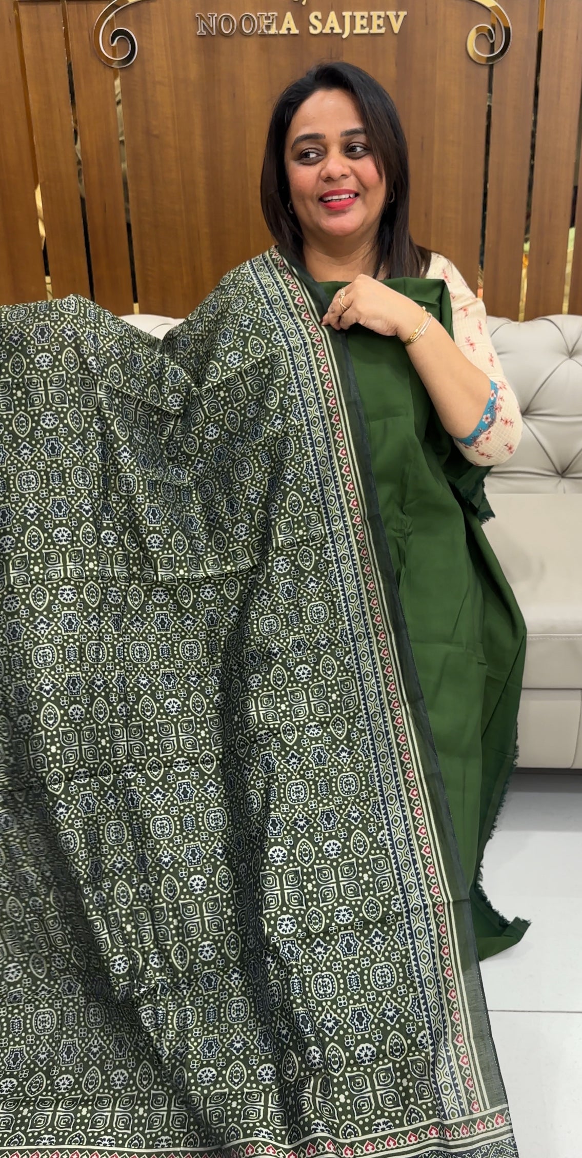 MODAL CHANDERI UNSTITCHED SALWAR SUITS - IHA 25785