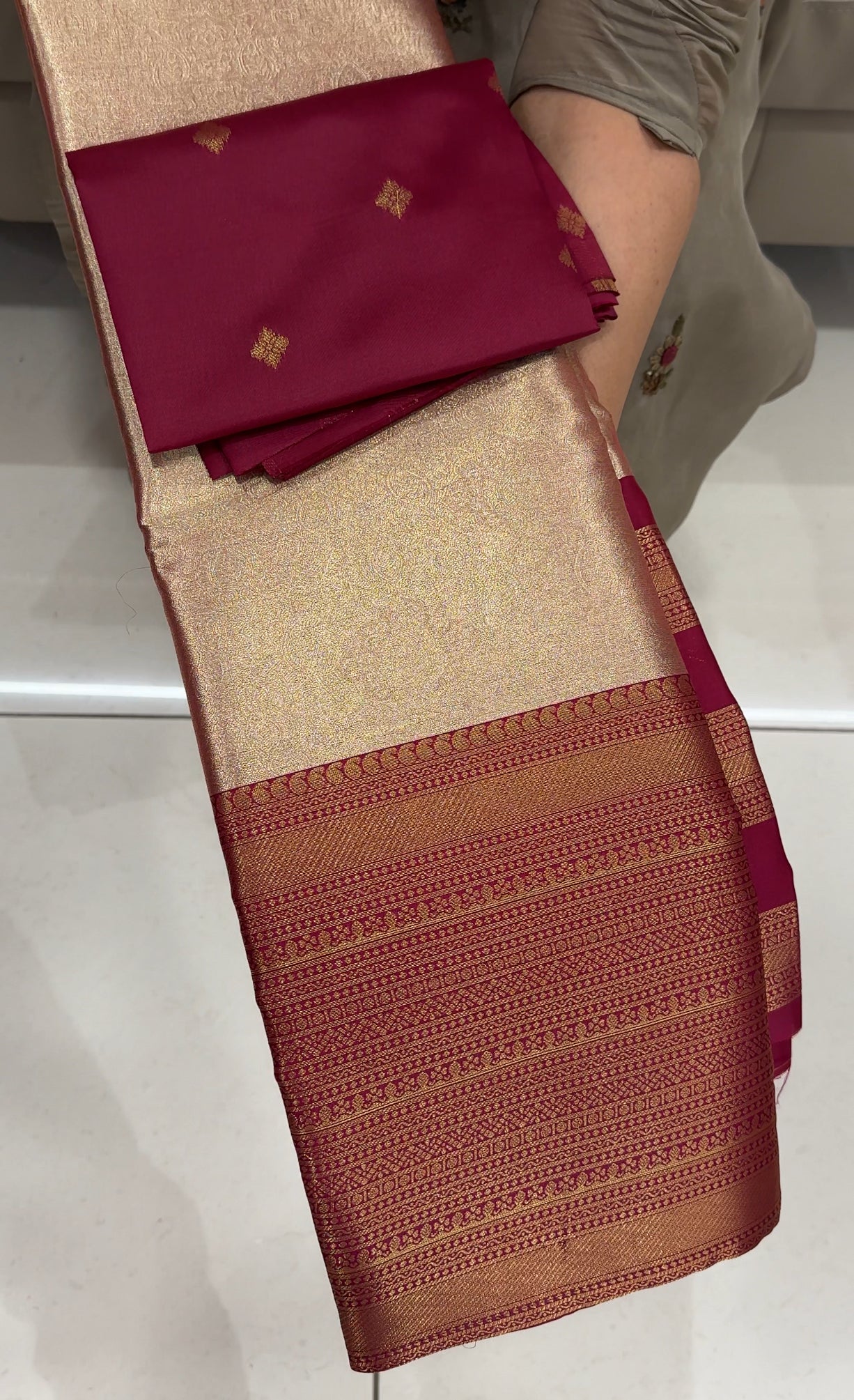 TISSUE UNSTITCHED DHVANI SETS MATERIAL - IHA 25799