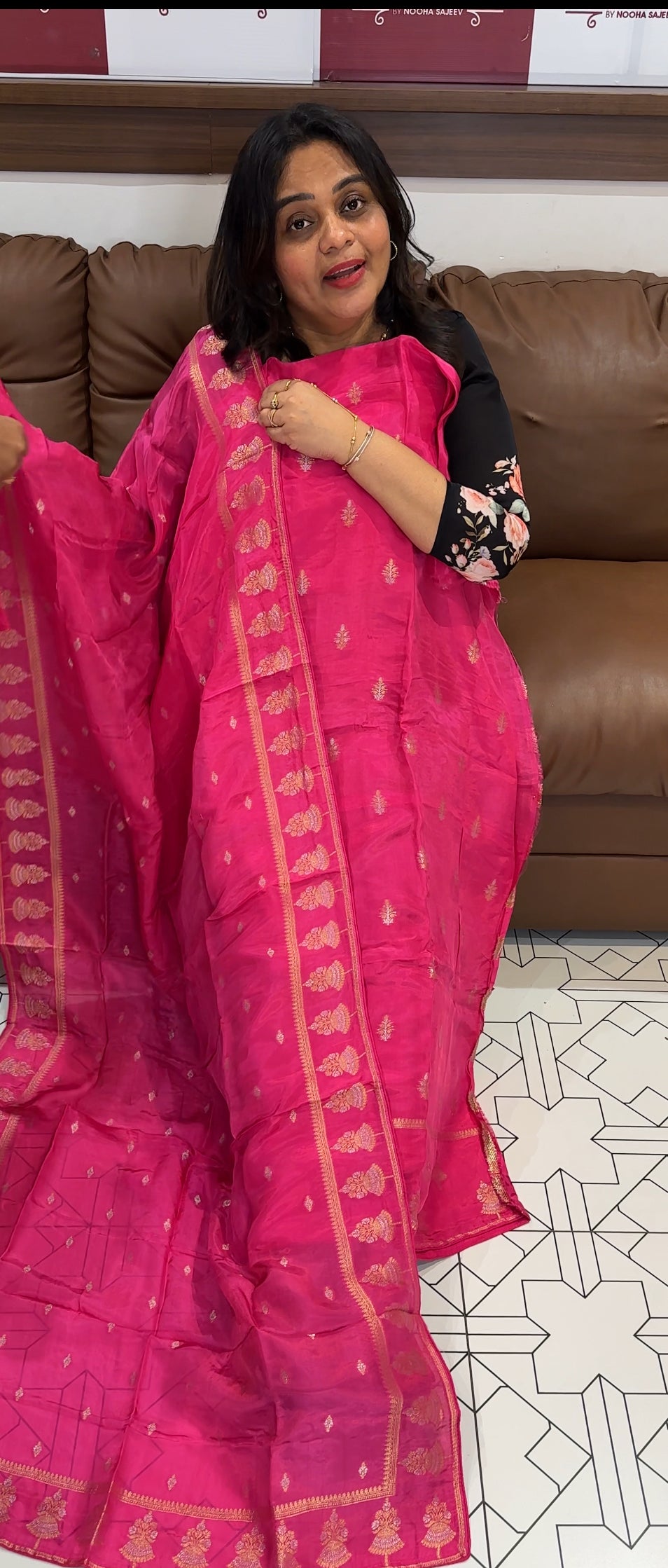 BANARASI UNSTITCHED SALWAR SUITS - IHA 26671
