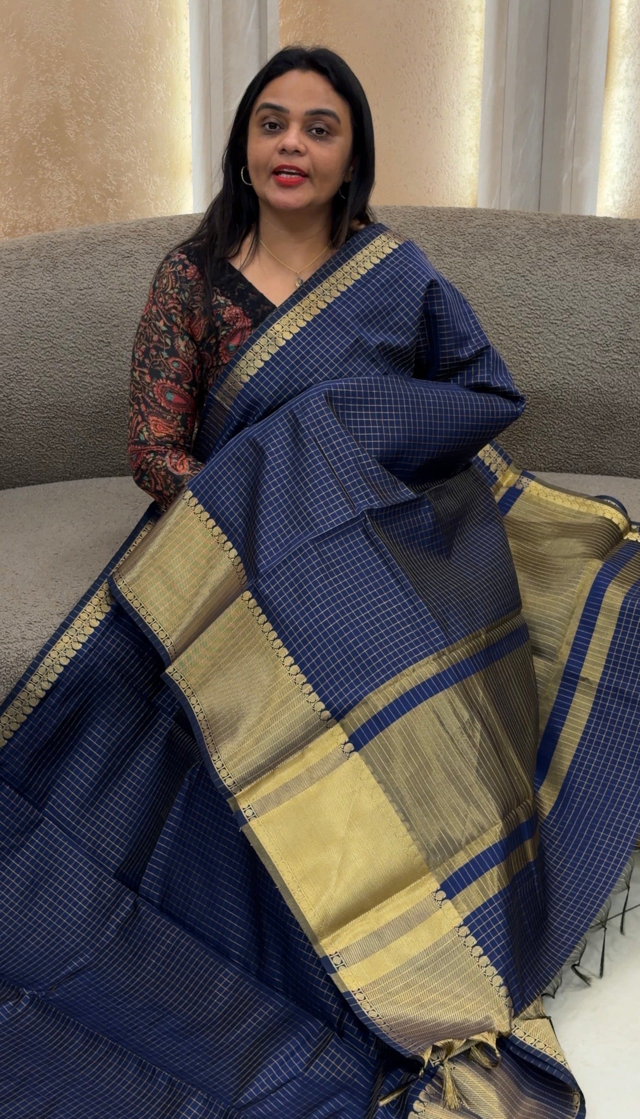 SEMI BANARASI SAREES - IHA 33193