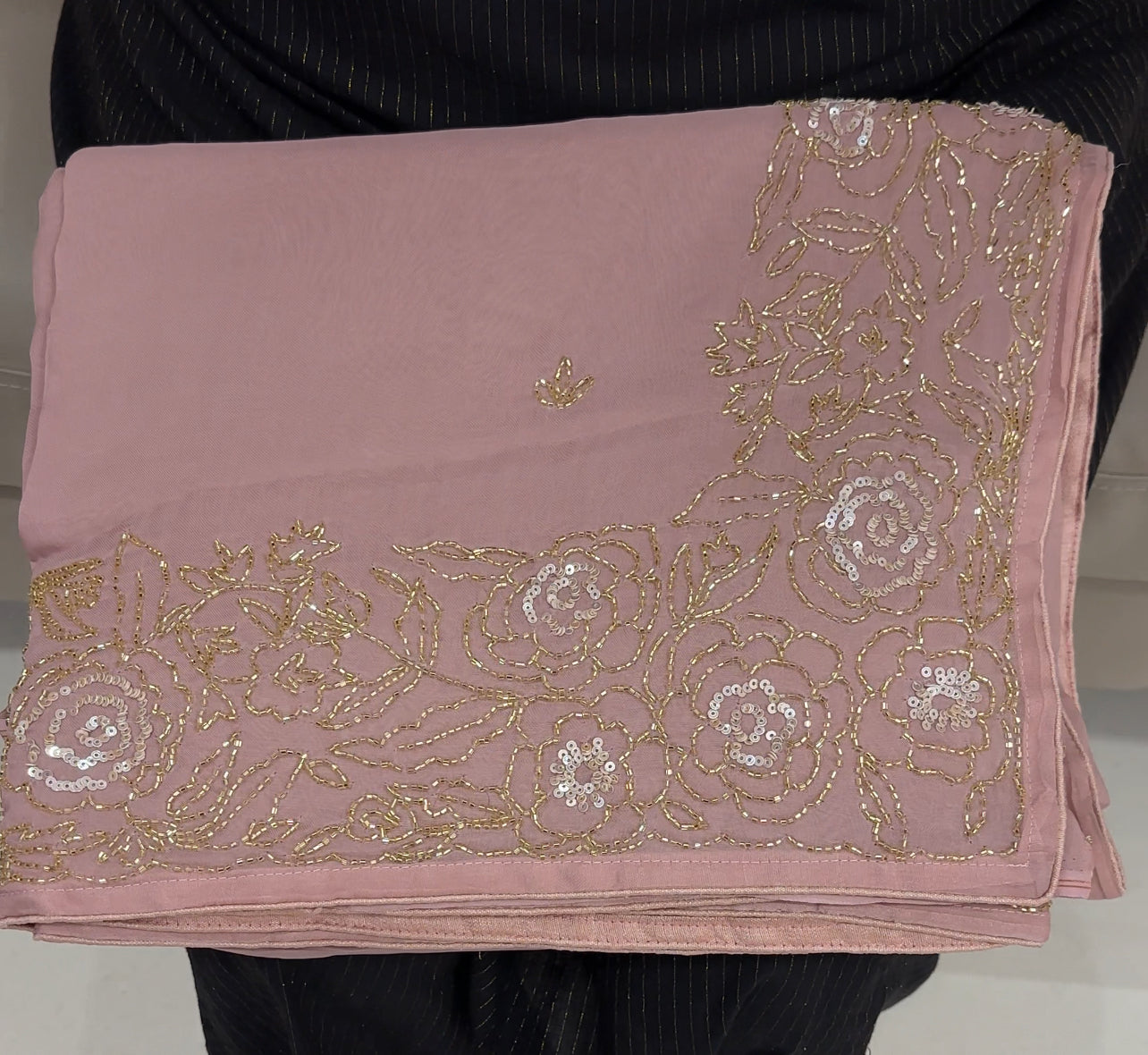 HANDWORKED ORGANZA SAREES - HA 26351