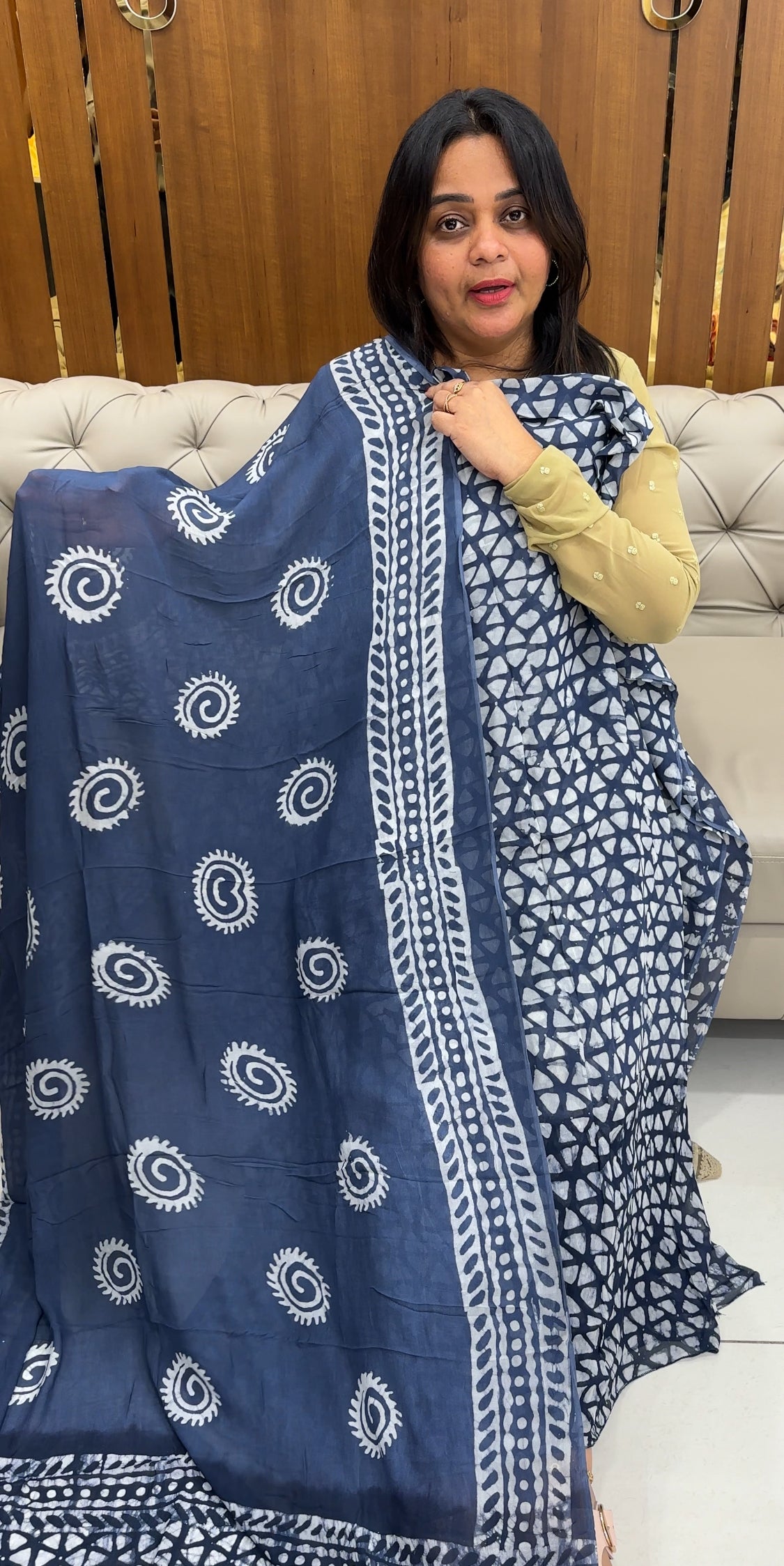 BATIK PRINTED UNSTITCHED SALWAR SUITS - IHA 27024