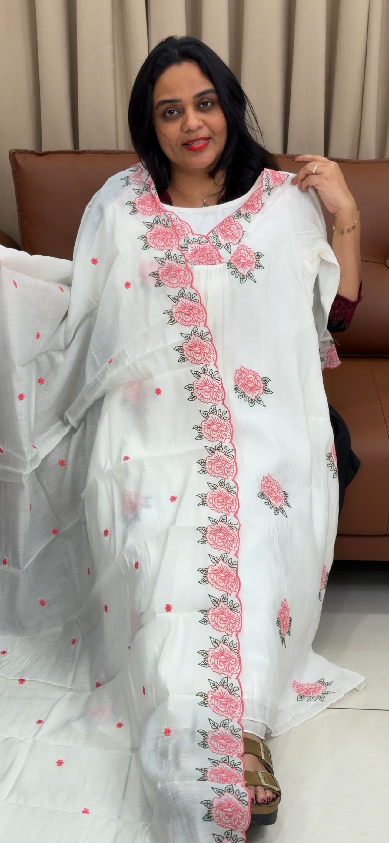 IHA'S IN-HOUSE ALINE TOP, BOTTOM AND DUPATTA - IHA 33344