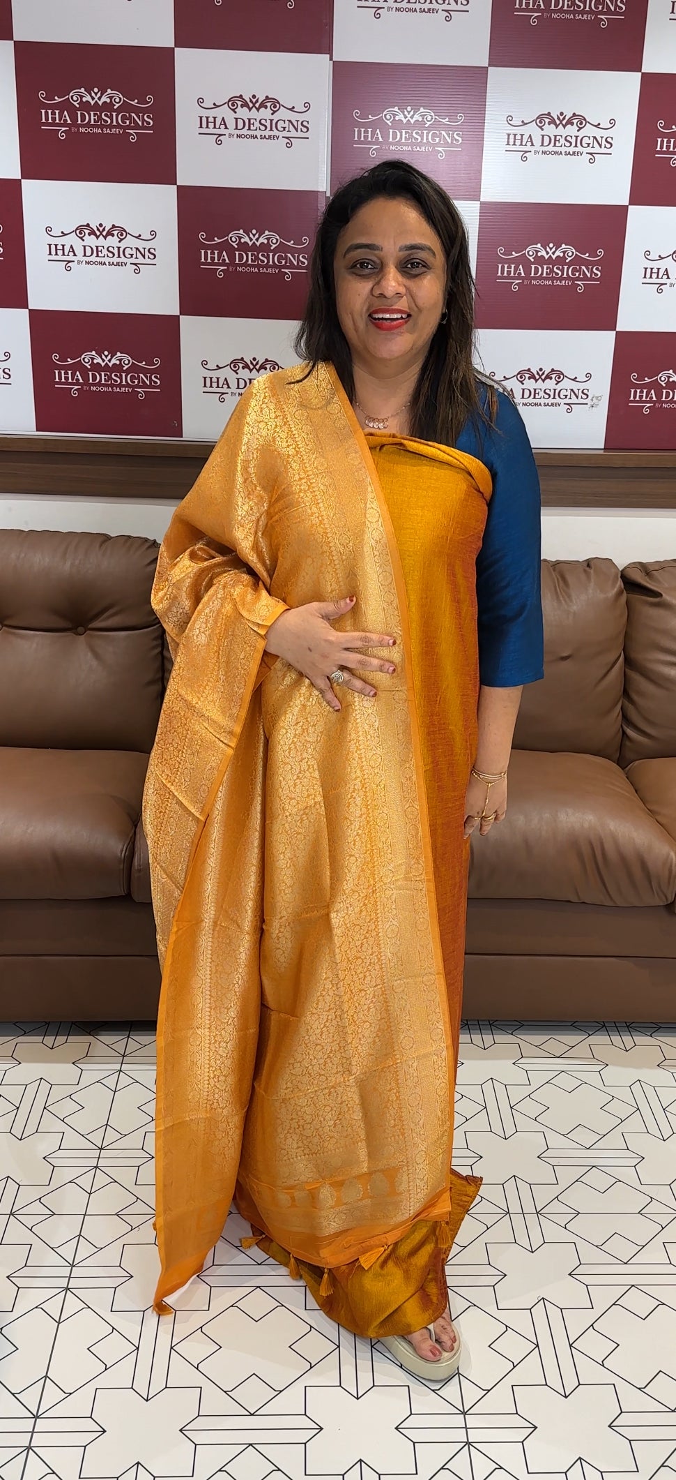 IHA'S IN-HOUSE SEMI RAW SILK UNSTITCHED SALWAR SUITS - IHA 24795