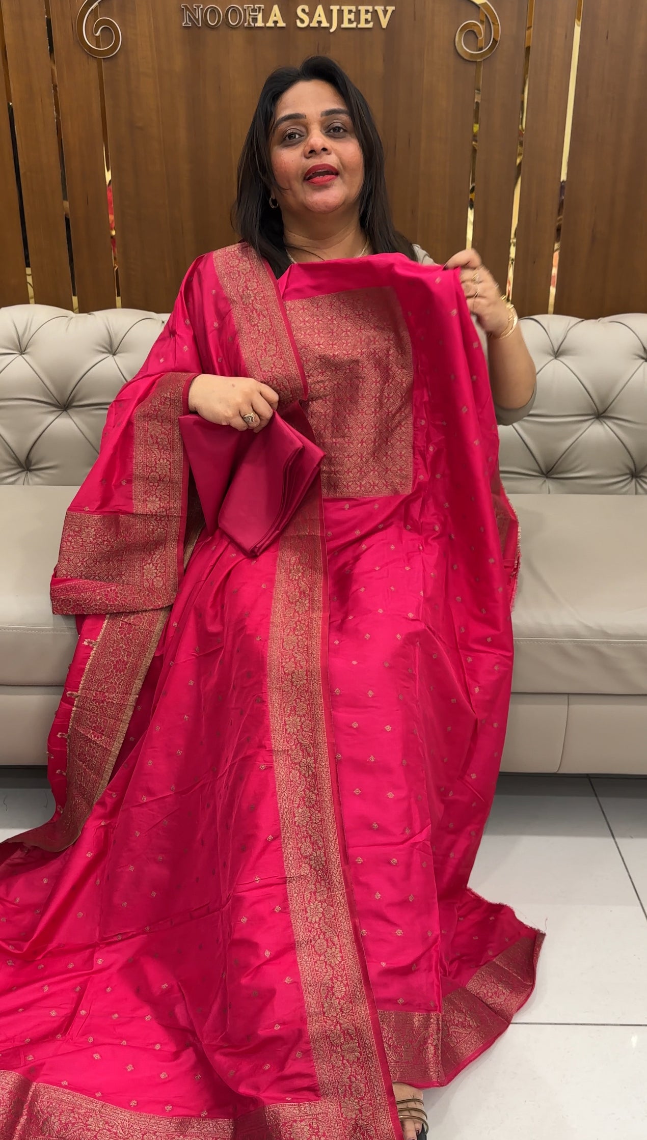 BANARASI UNSTITCHED SALWAR SUITS - IHA 25826