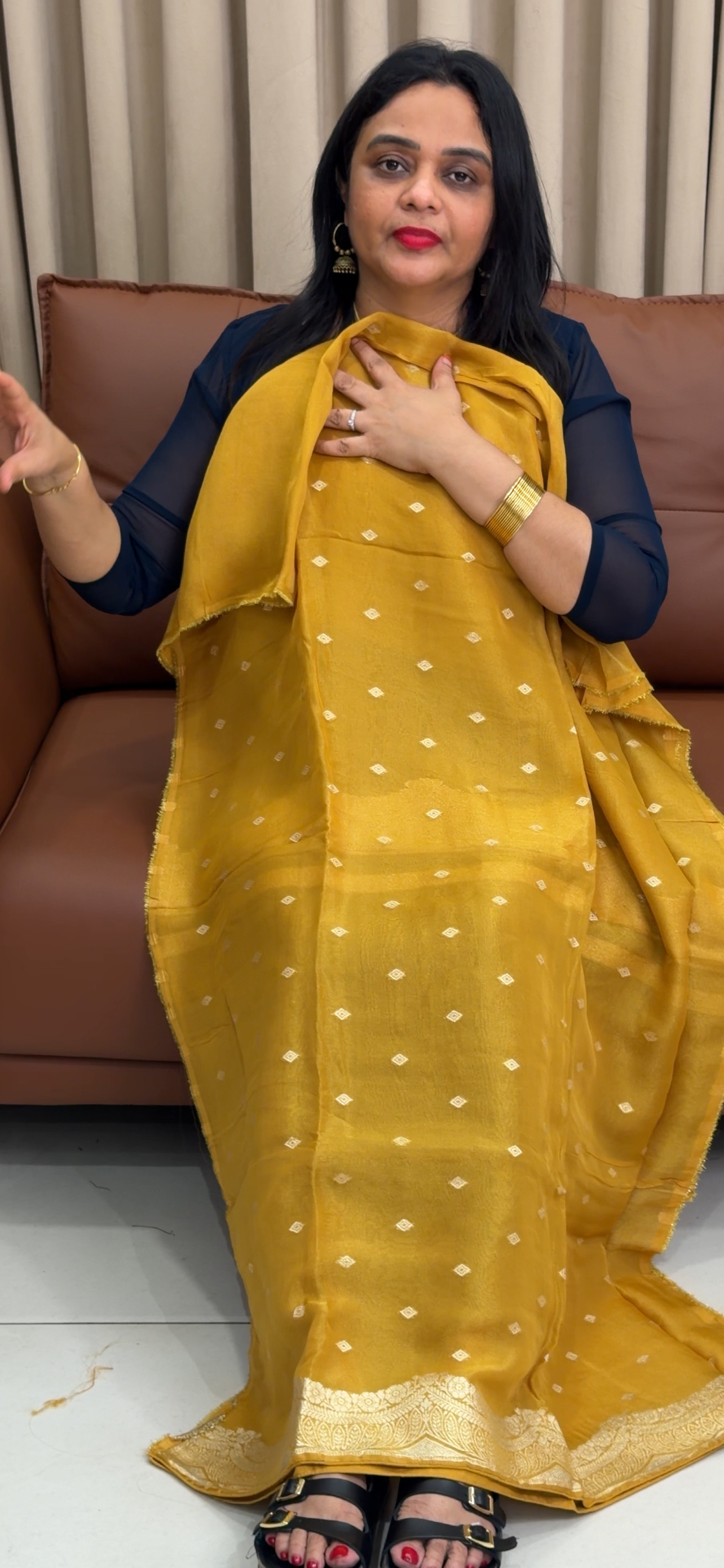 BANARASI UNSTITCHED SALWAR SUITS - IHA 34142