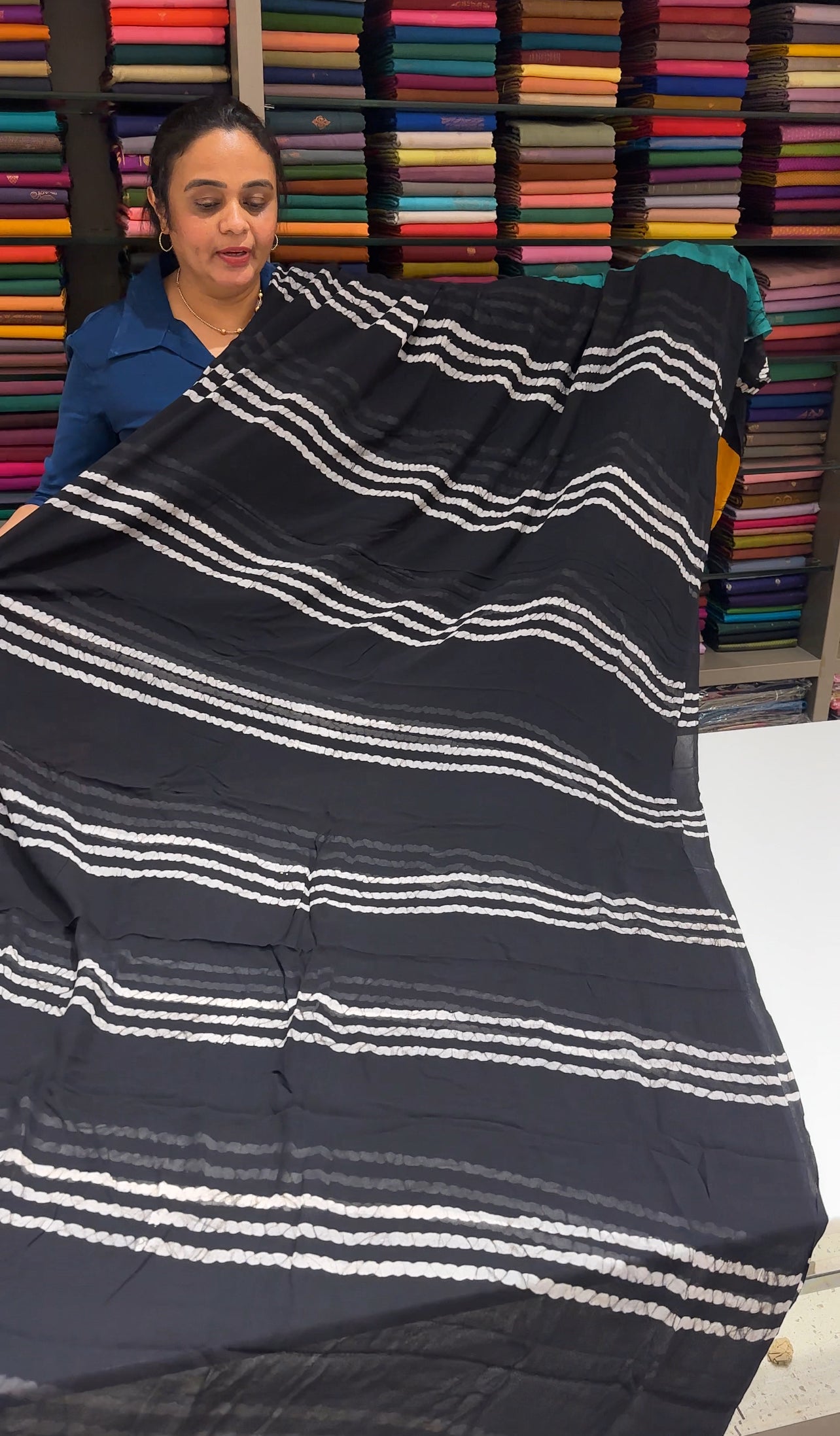 VISCOSE GEORGETTE SAREES - IHA 26305