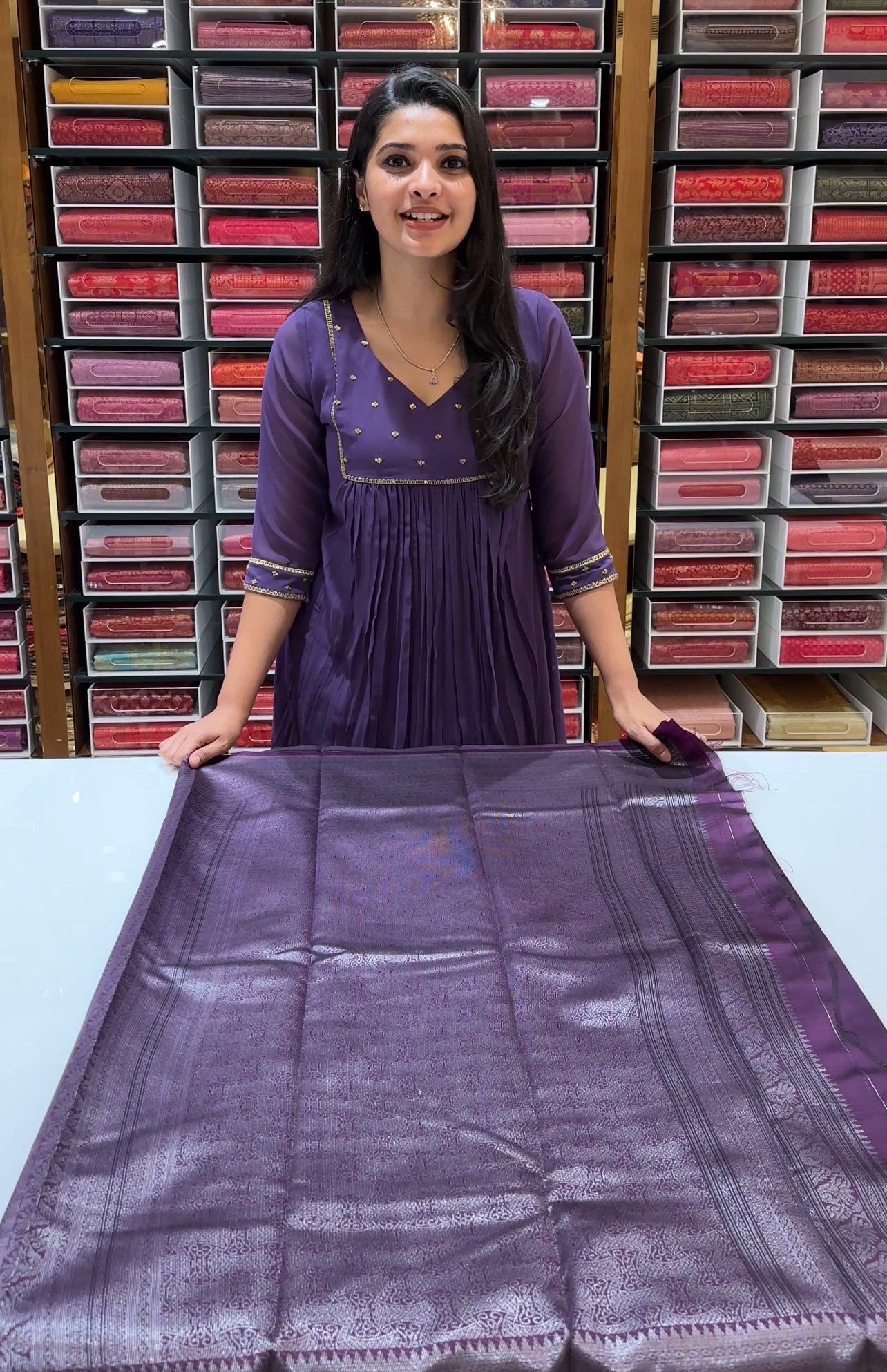 SEMI SILK SAREES - IHA 25114