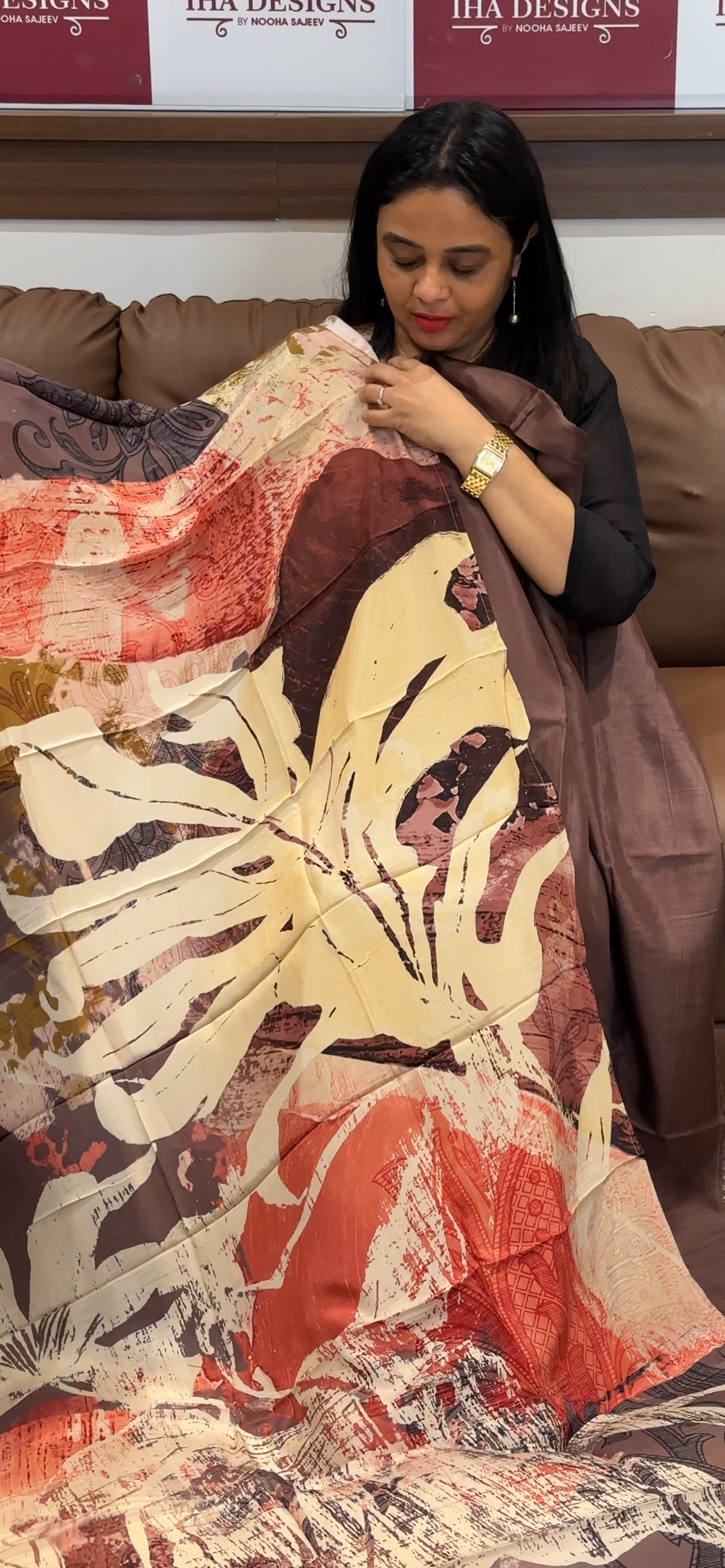 SEMI SILK UNSTITCHED SALWAR SUITS - IHA 35600