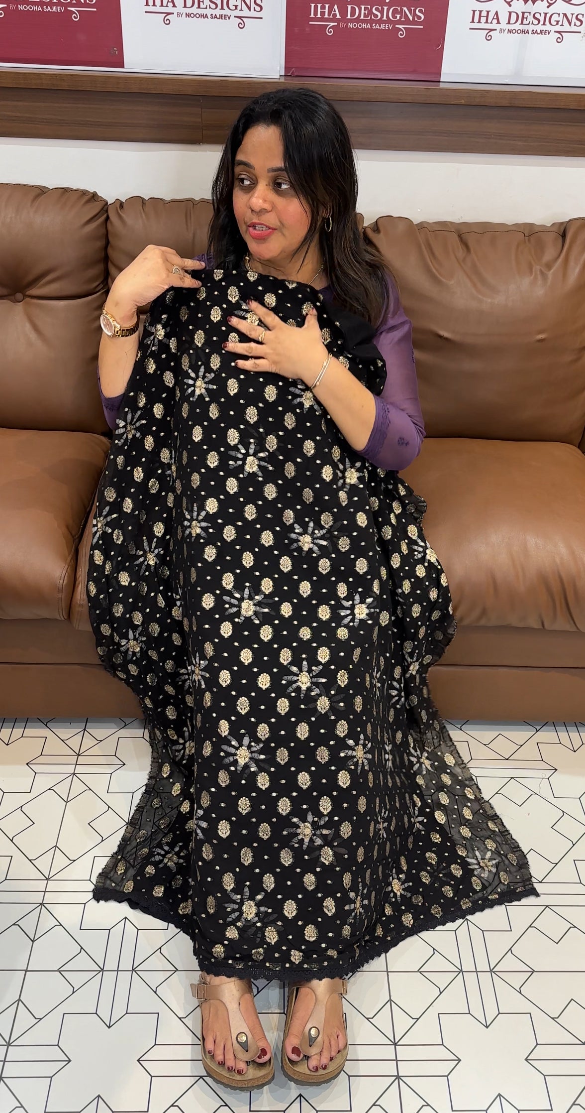 VISCOSE GEORGETTE UNSTITCHED SALWAR SUITS - IHA 27288
