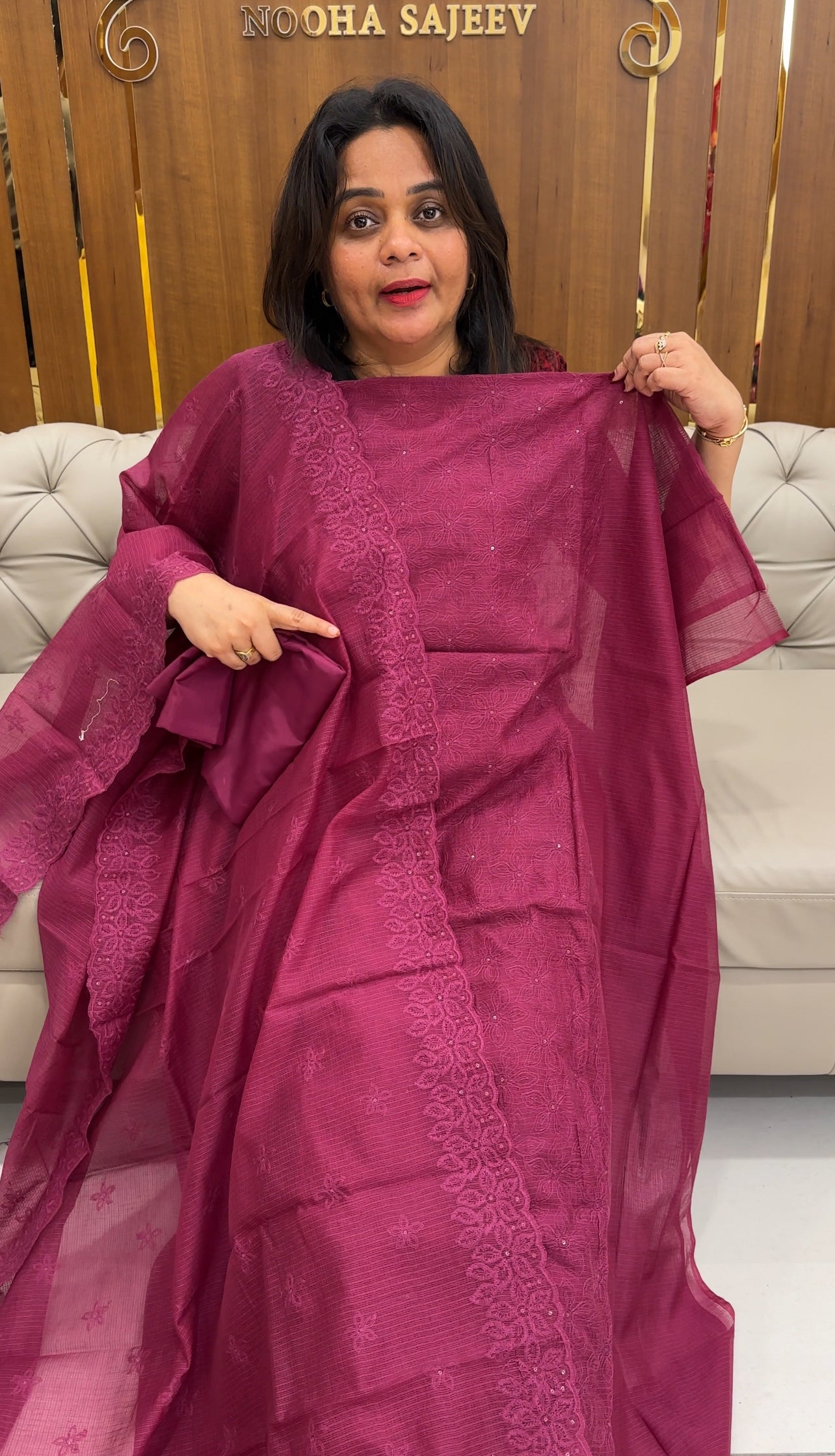NET KOTA UNSTITCHED SALWAR SUITS - IHA 25946