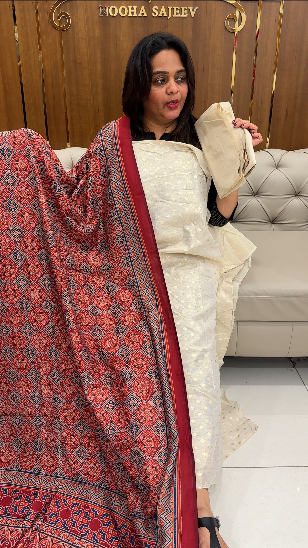 TISSUE BANARASI UNSTITCHED SALWAR SUITS - IHA 25904