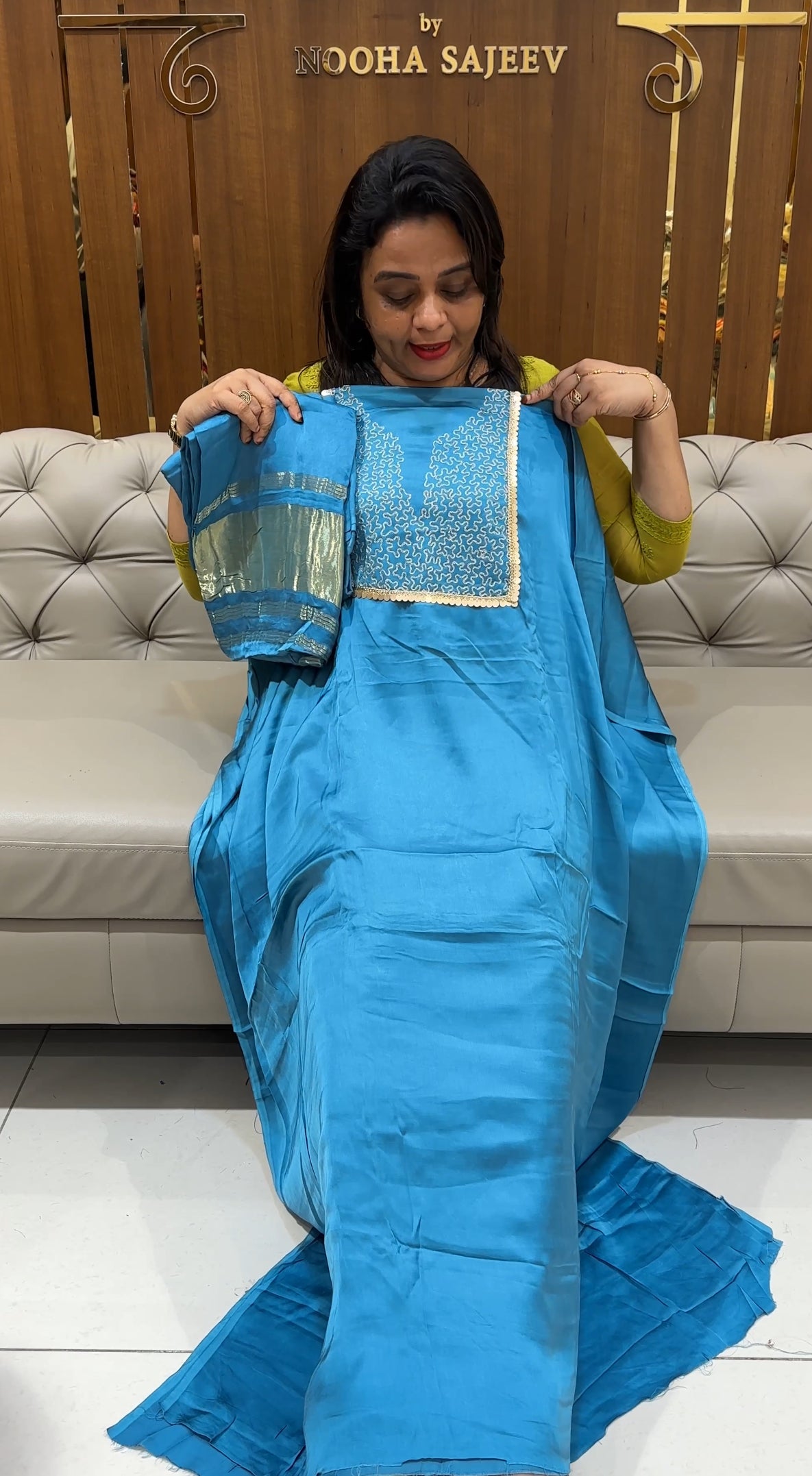 MODAL SILK UNSTITCHED SALWAR SUITS - IHA 25029