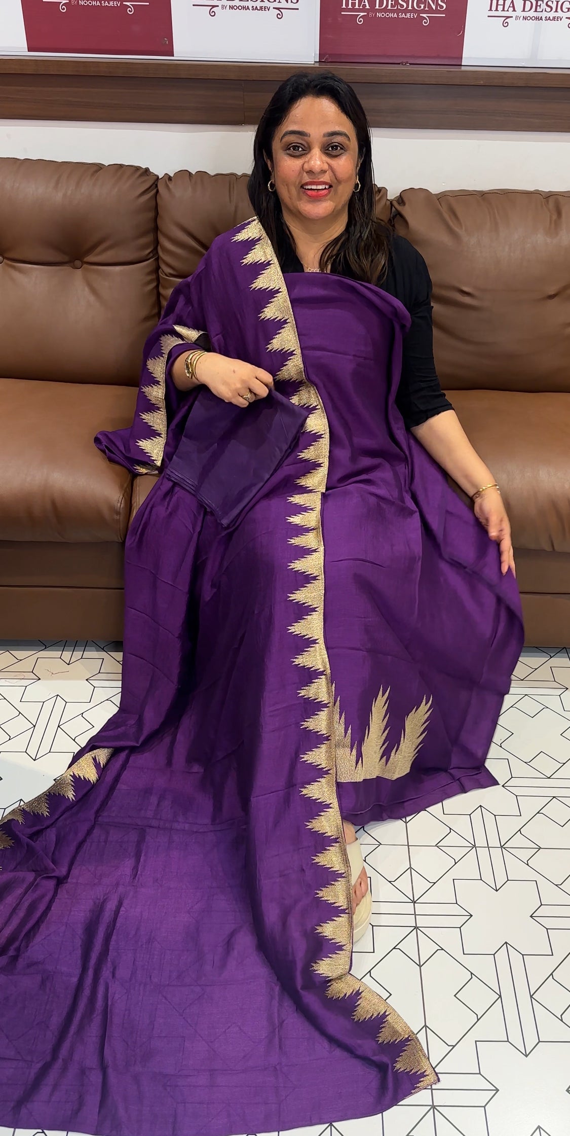 SEMI RAW SILK UNSTITCHED SALWAR SUITS - IHA 24749